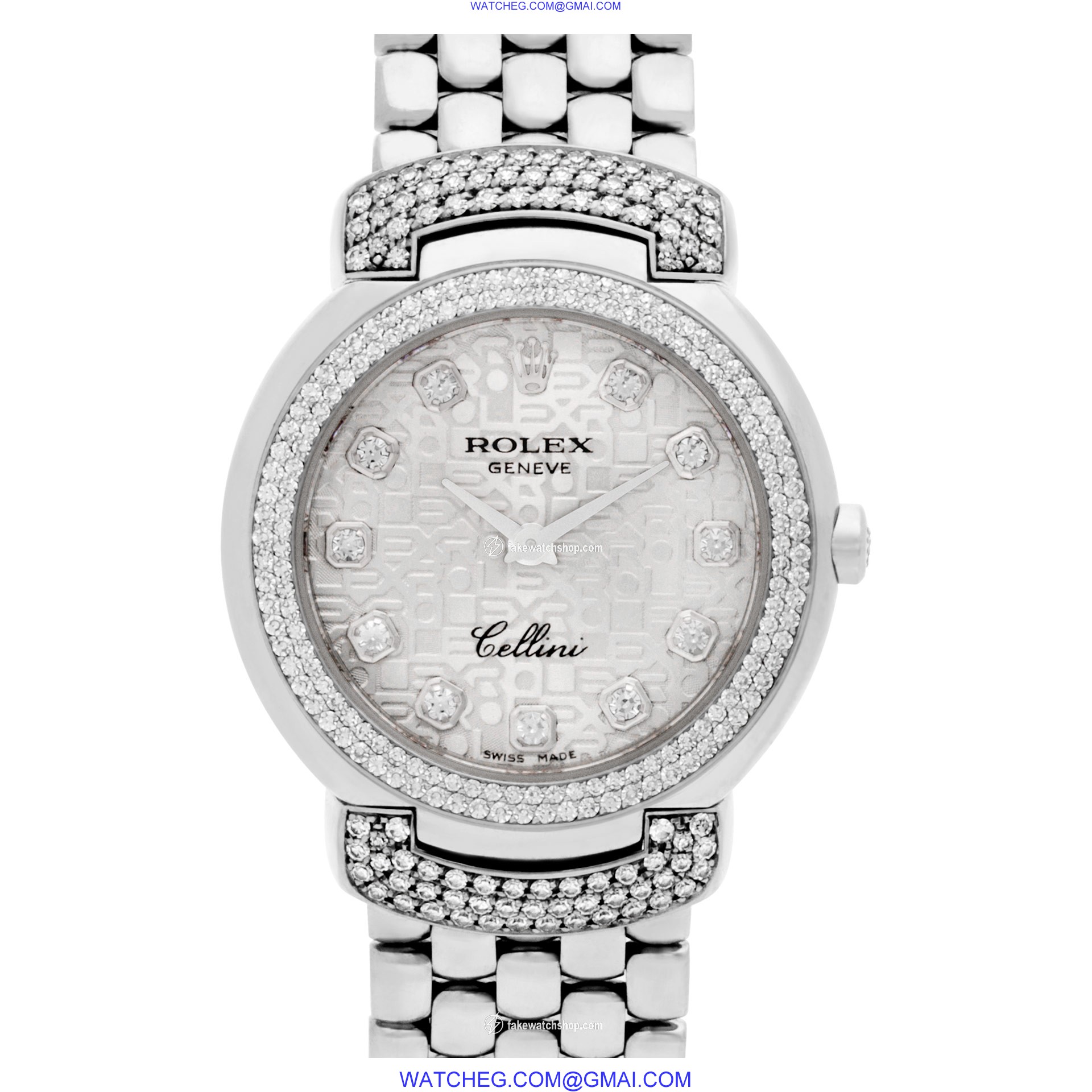 Rolex 6673 Cellini Quartz Female 18k White Gold