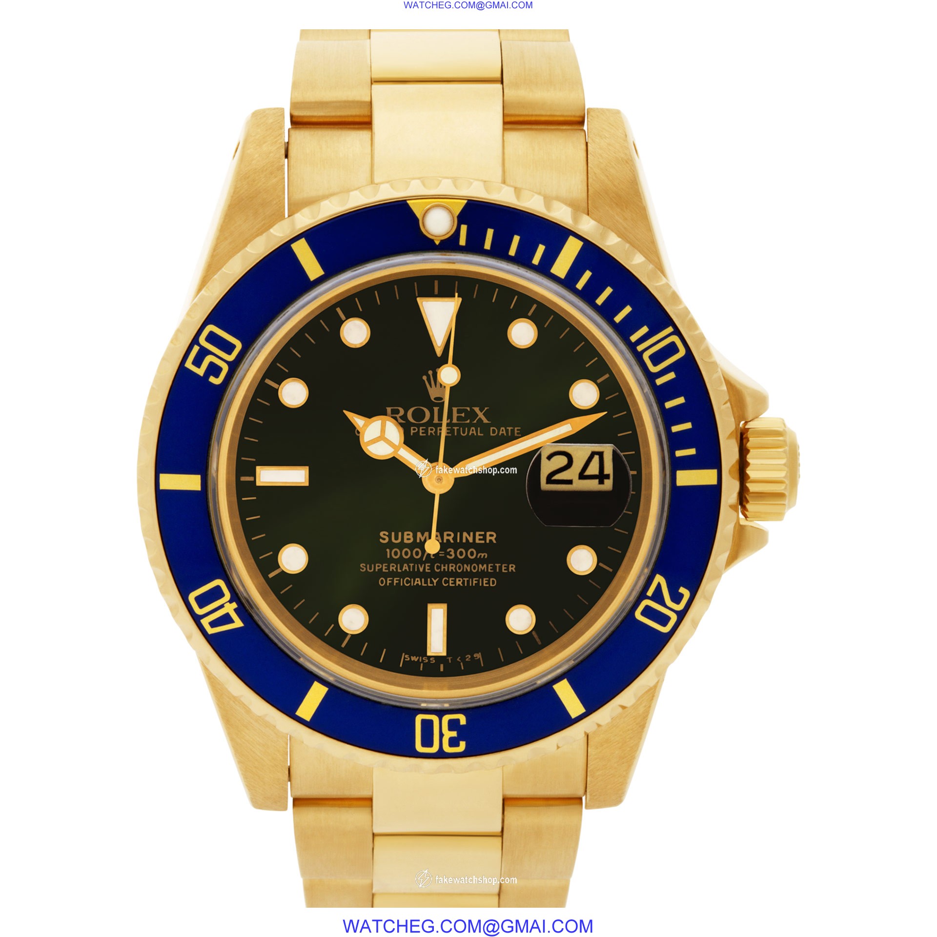 Rolex 16808 Submariner Automatic Male 18k yellow gold