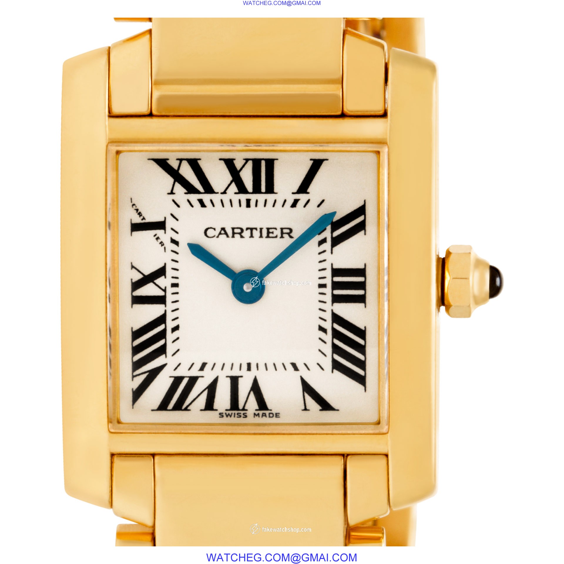 Cartier W50002N2 Tank Francaise Quartz Female 18k yellow gold