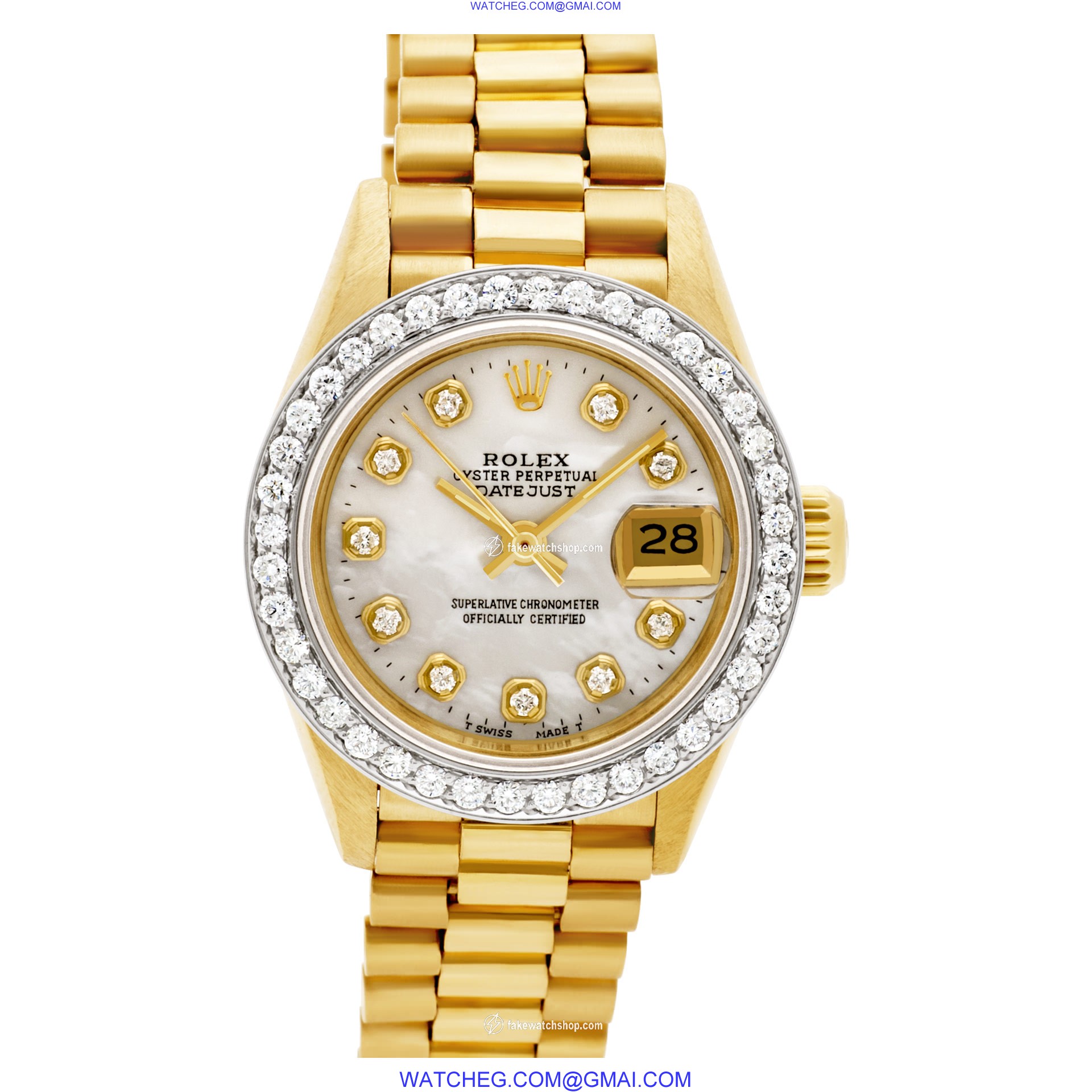 Rolex 69178 Datejust Automatic Female 18k yellow gold