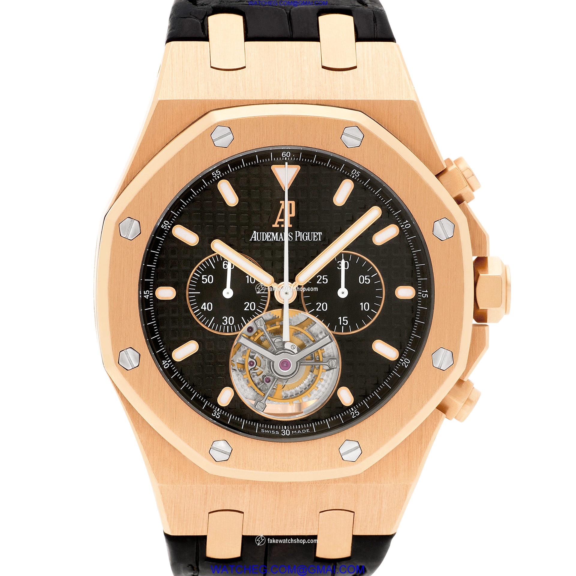 Audemars Piguet 25977OR.OO.D002CR.01 Royal Oak Tourbillon Manual Male 18k Pink Gold