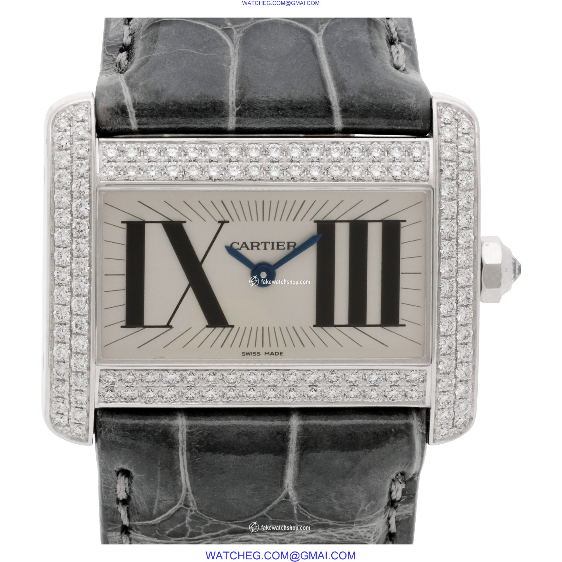 Cartier 2813 Divan Quartz Female 18k White Gold