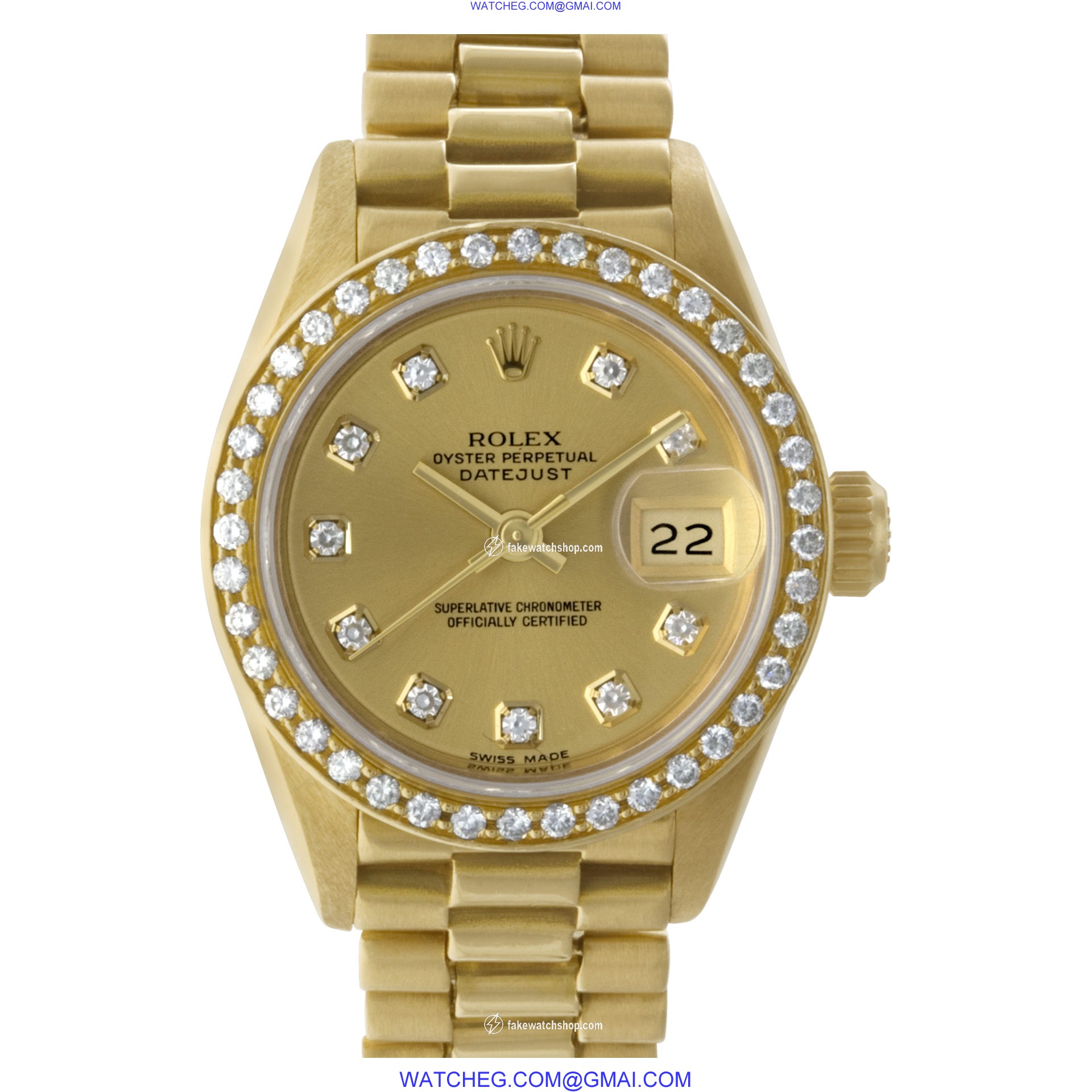 Rolex 69178 Datejust Automatic Female 18k yellow gold