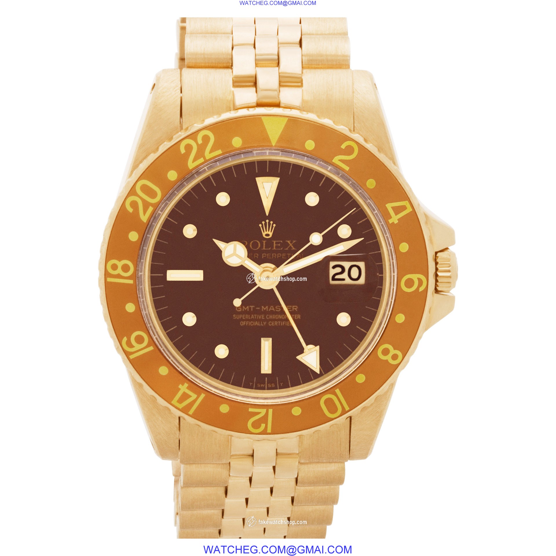 Rolex 1675 GMT-Master Automatic Male 18k yellow gold