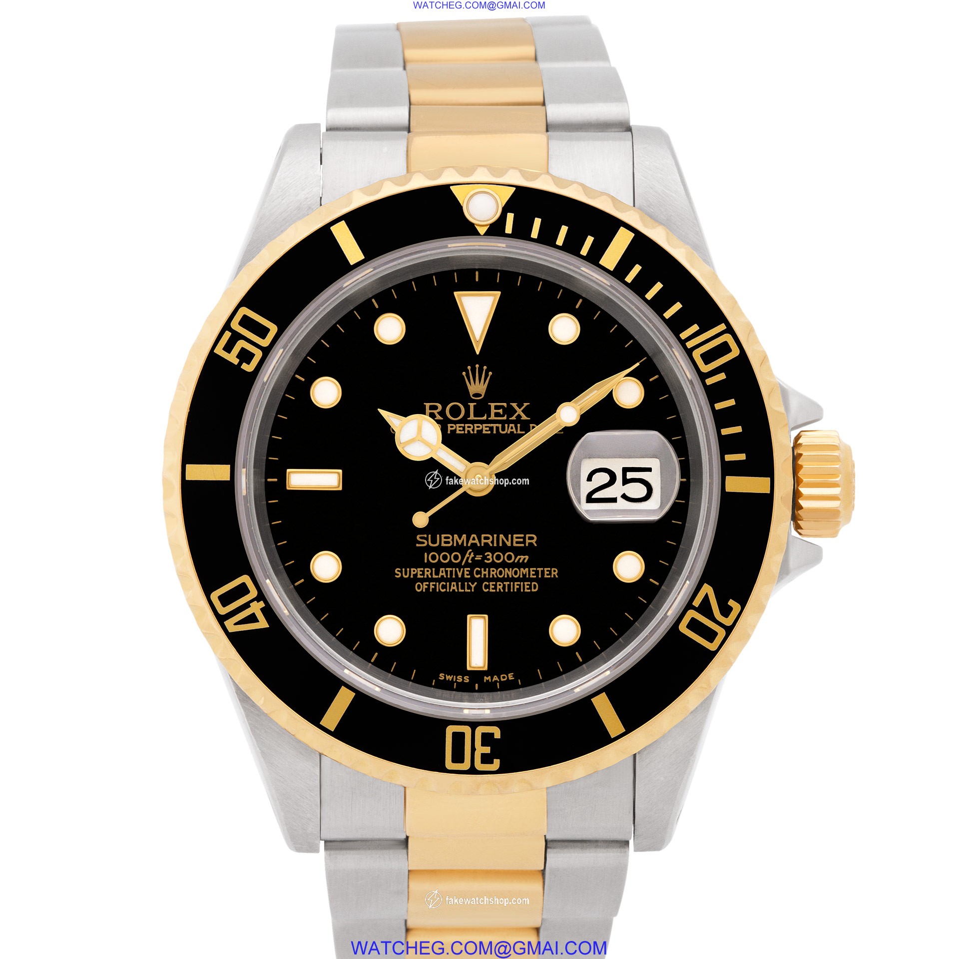 Rolex 16613 Submariner Automatic Male 18k gold & Stainless Steel