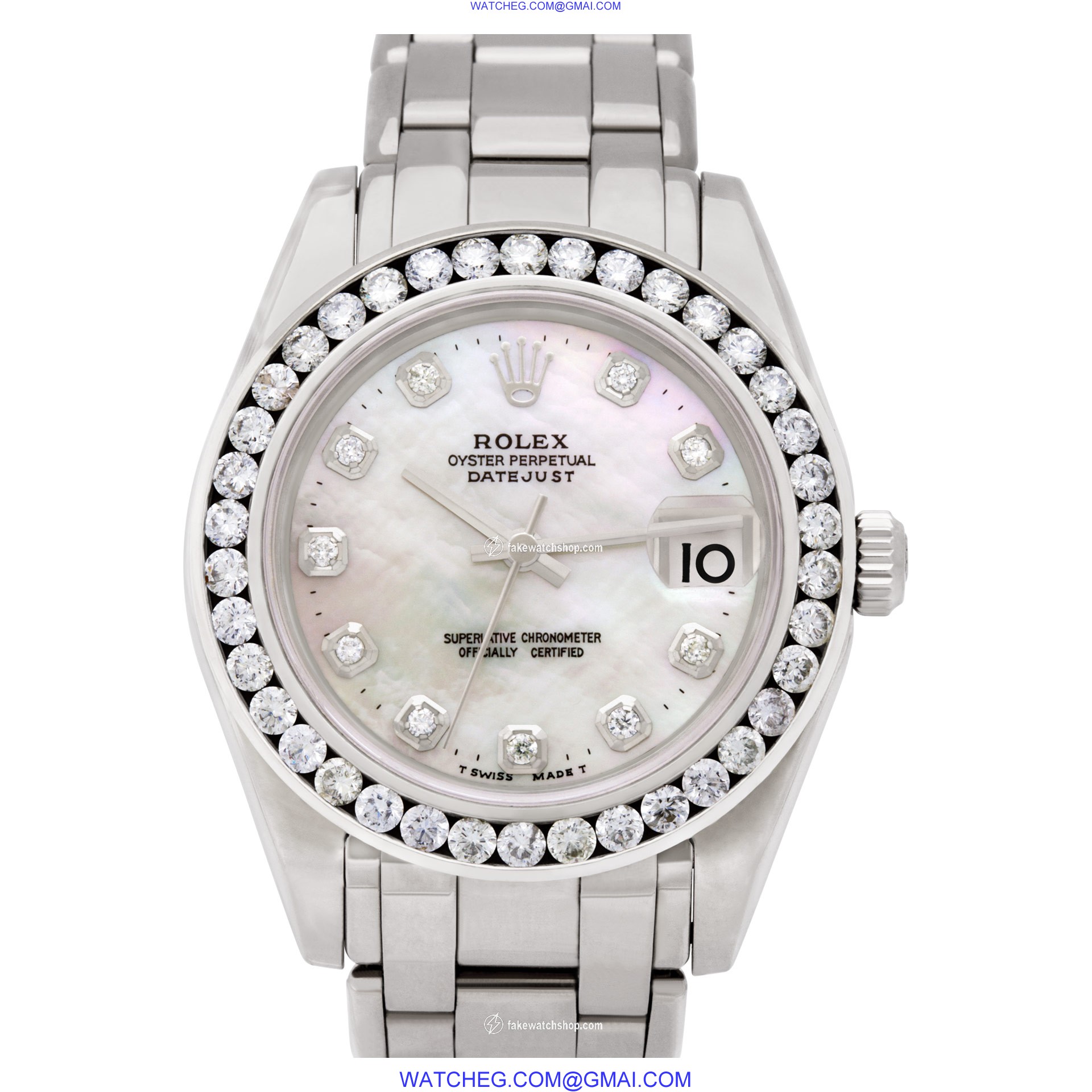 Rolex 81209 Pearlmaster Automatic Unisex 18k White Gold