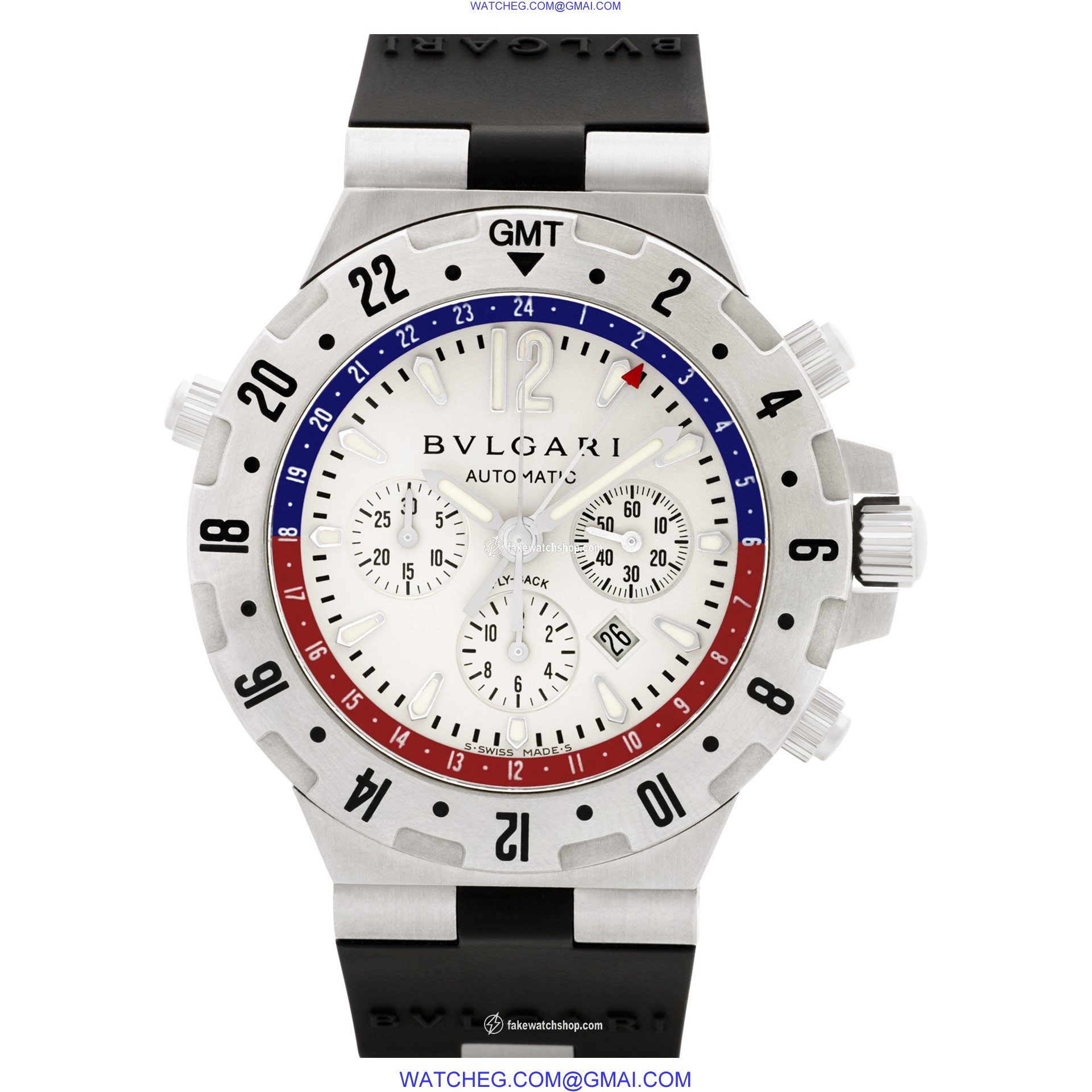 Bvlgari GMT40SFB Diagono Professional Automatic Male Stainless Steel