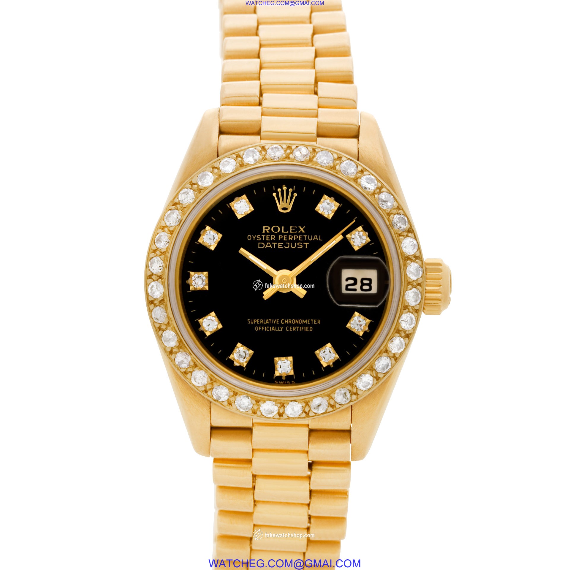 Rolex 69178 Datejust Automatic Female 18k yellow gold