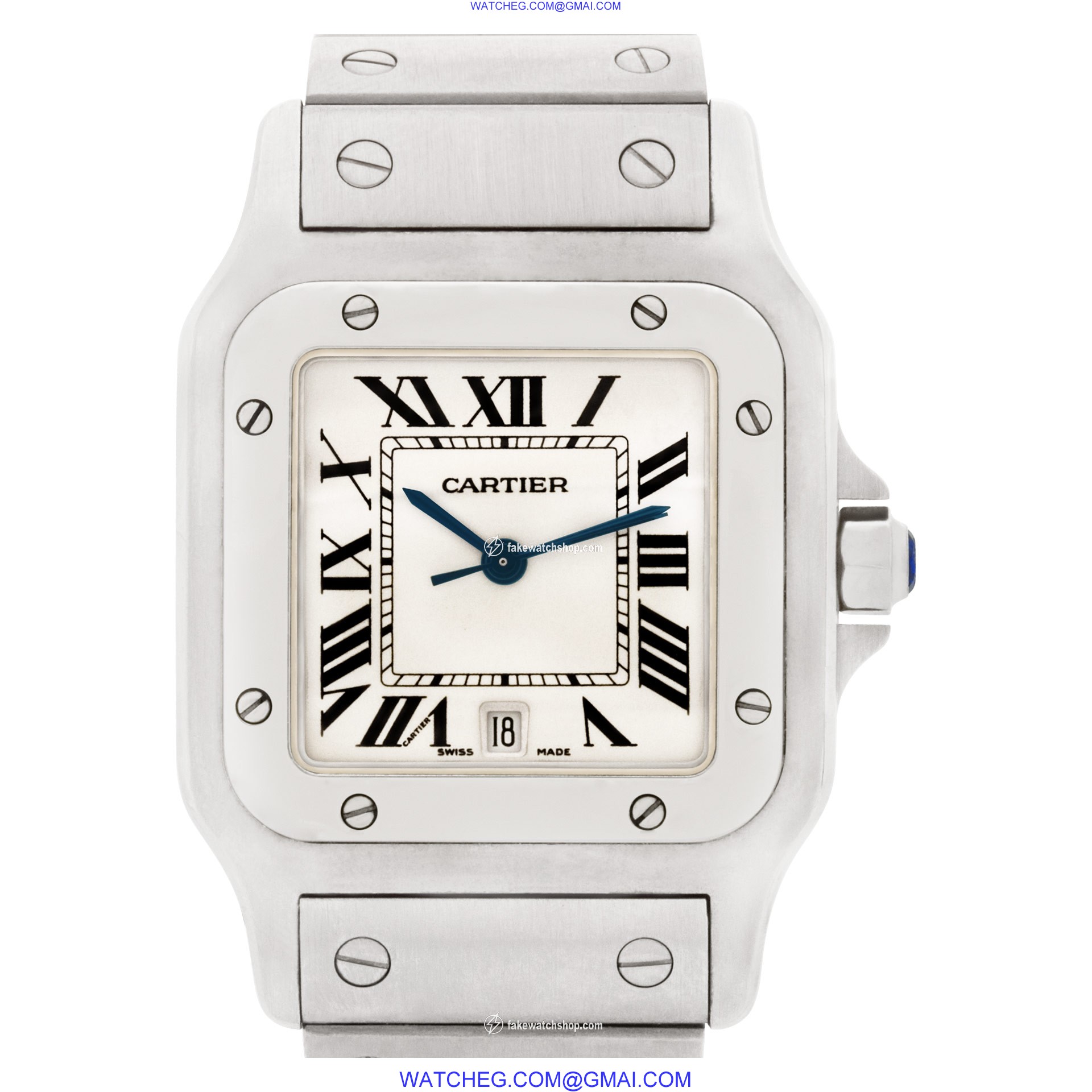 Cartier 1564 Santos Quartz Unisex Stainless Steel
