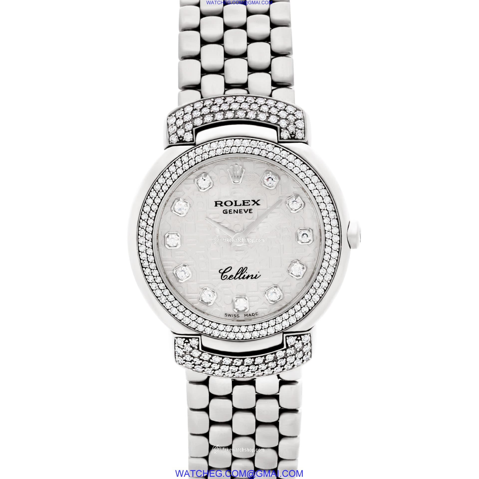 Rolex 6673 Cellini Quartz Female 18k White Gold