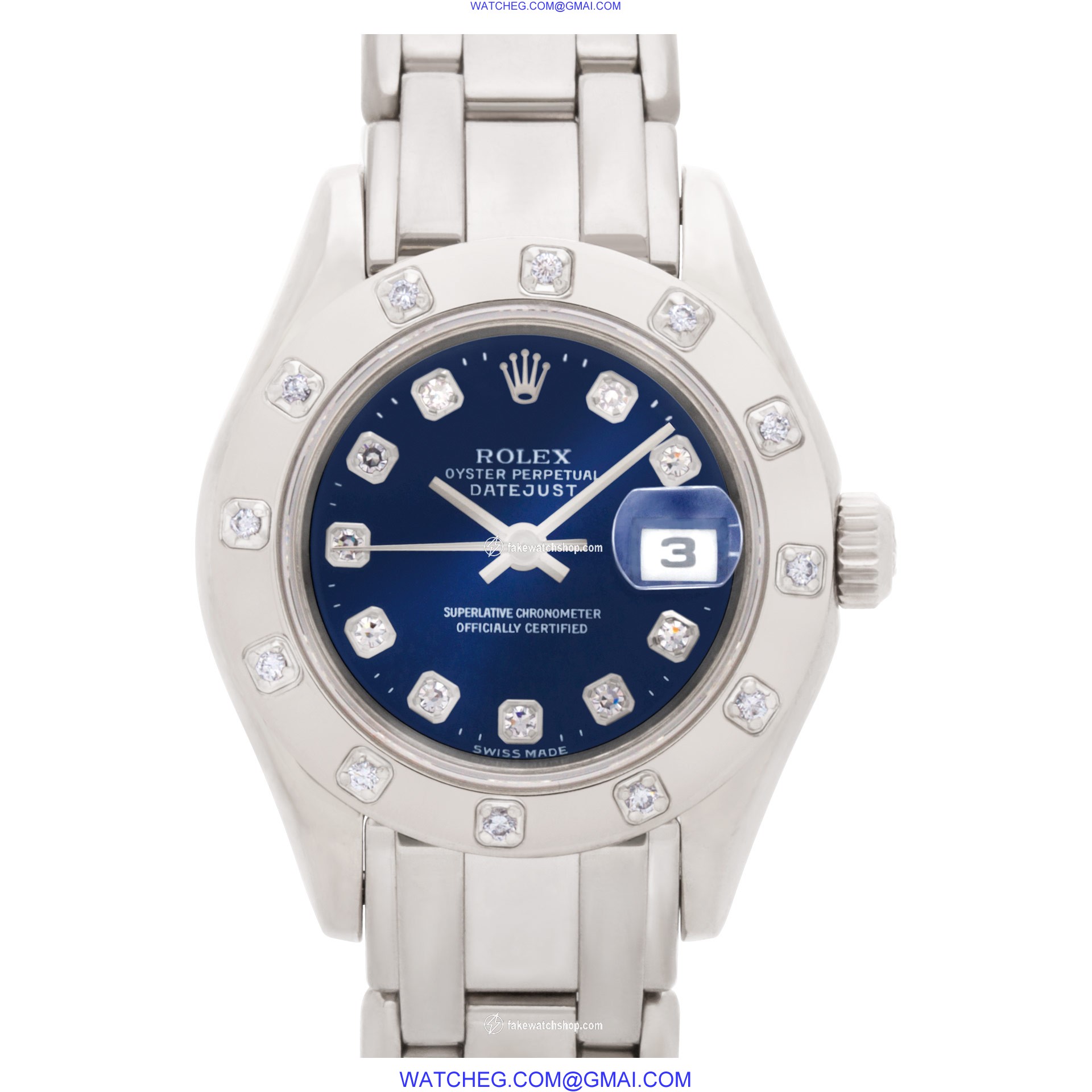 Rolex 63919 Pearlmaster Automatic Female 18k White Gold