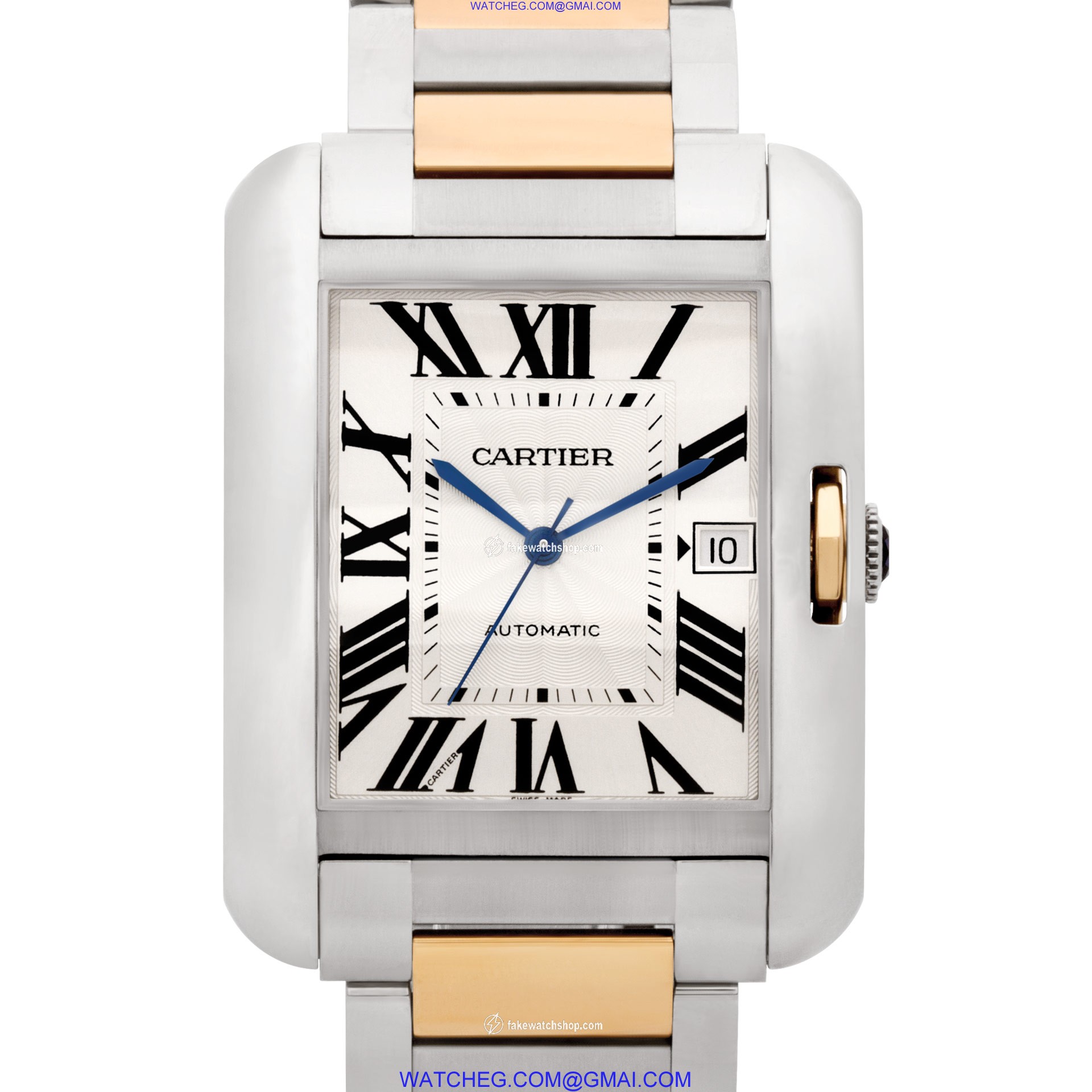 Cartier W5310006 Tank Anglaise XL Automatic Male Stainless Steel