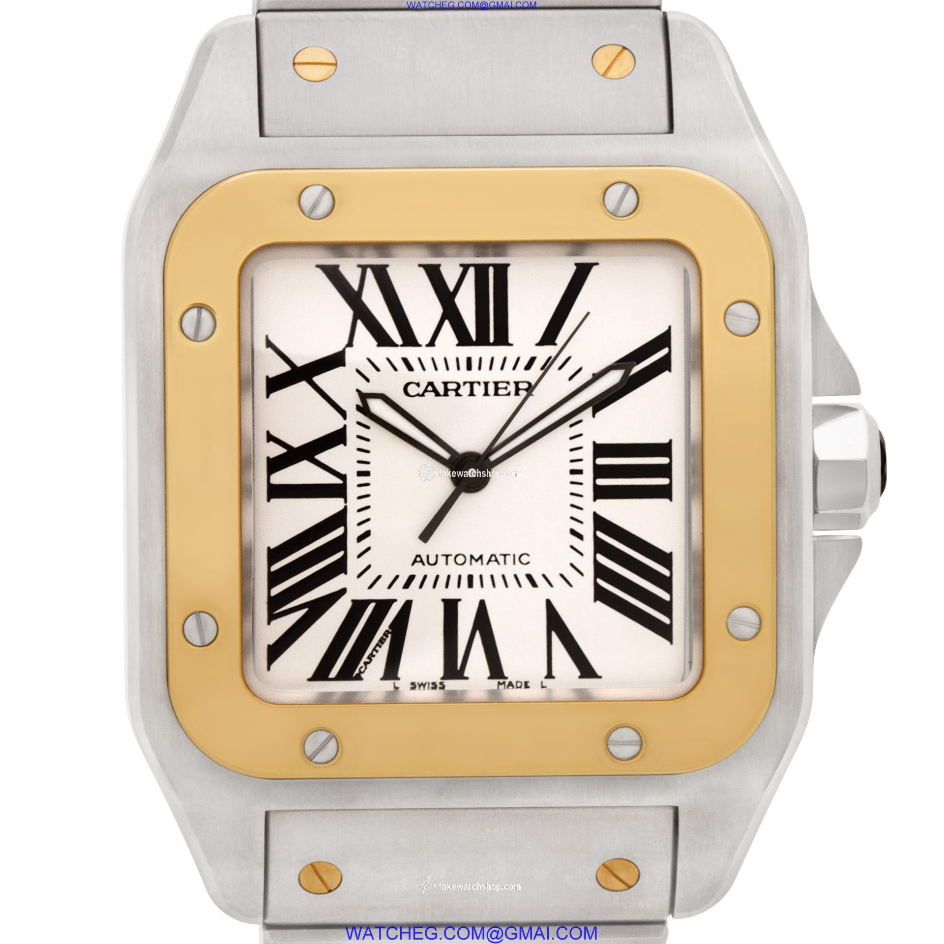 Cartier W200728G Santos 100 Automatic Male Stainless Steel