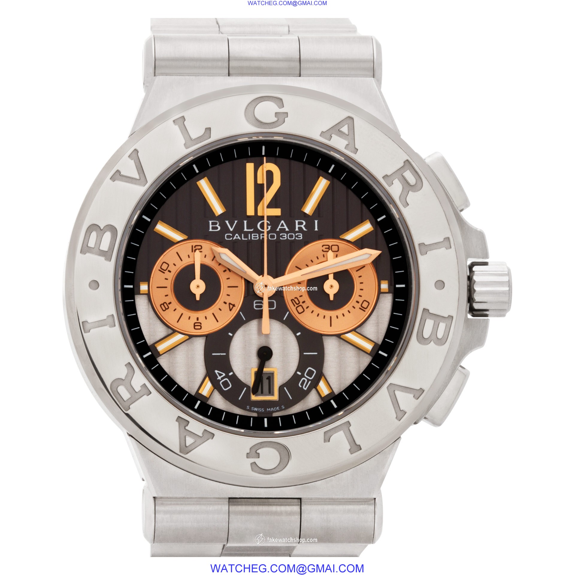 Bvlgari dg 42 swg ch Diagono Calibro 303 Automatic Male Stainless Steel