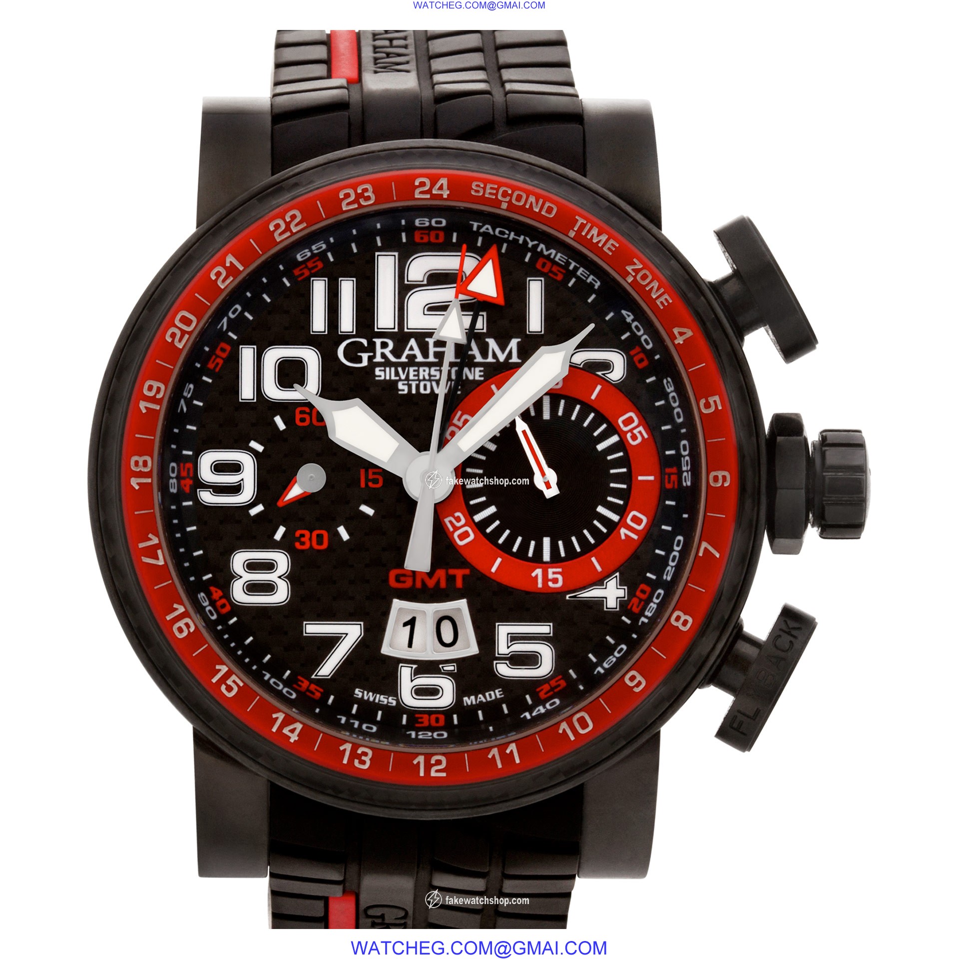 Graham 2BLCB.B10A Silverstone Stowe GMT Automatic Male PVD