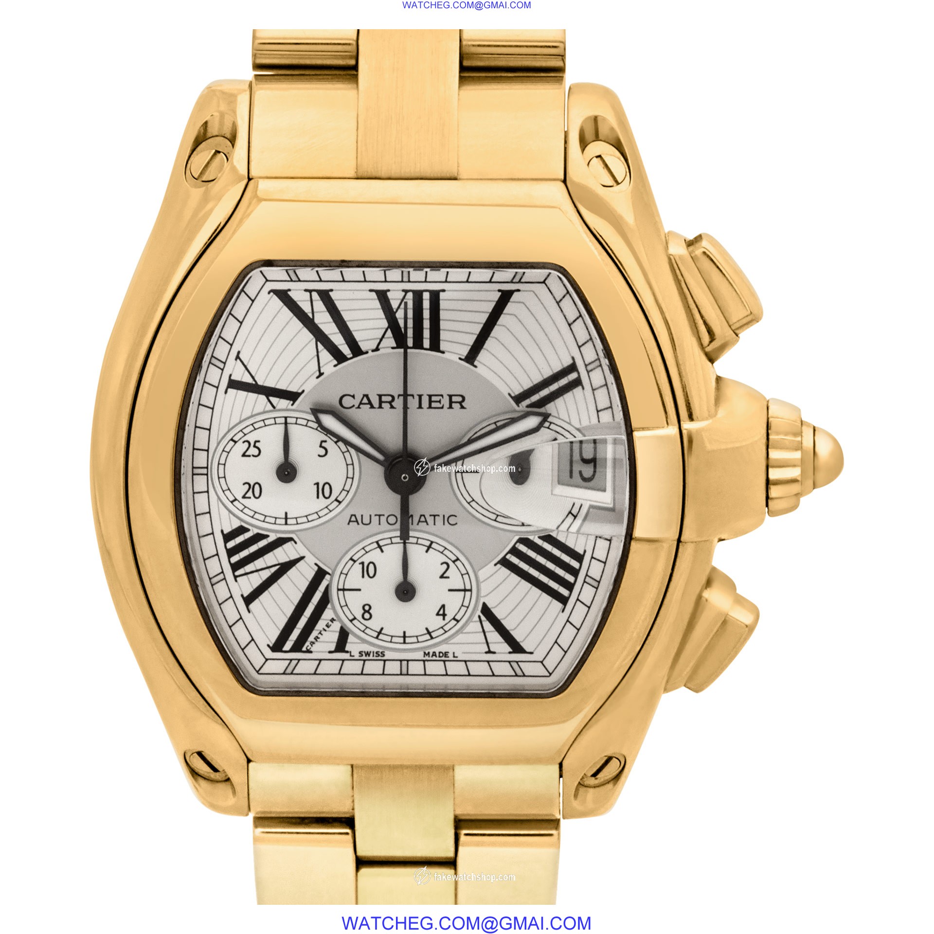Cartier w62021y2 Roadster Automatic Unisex 18k yellow gold