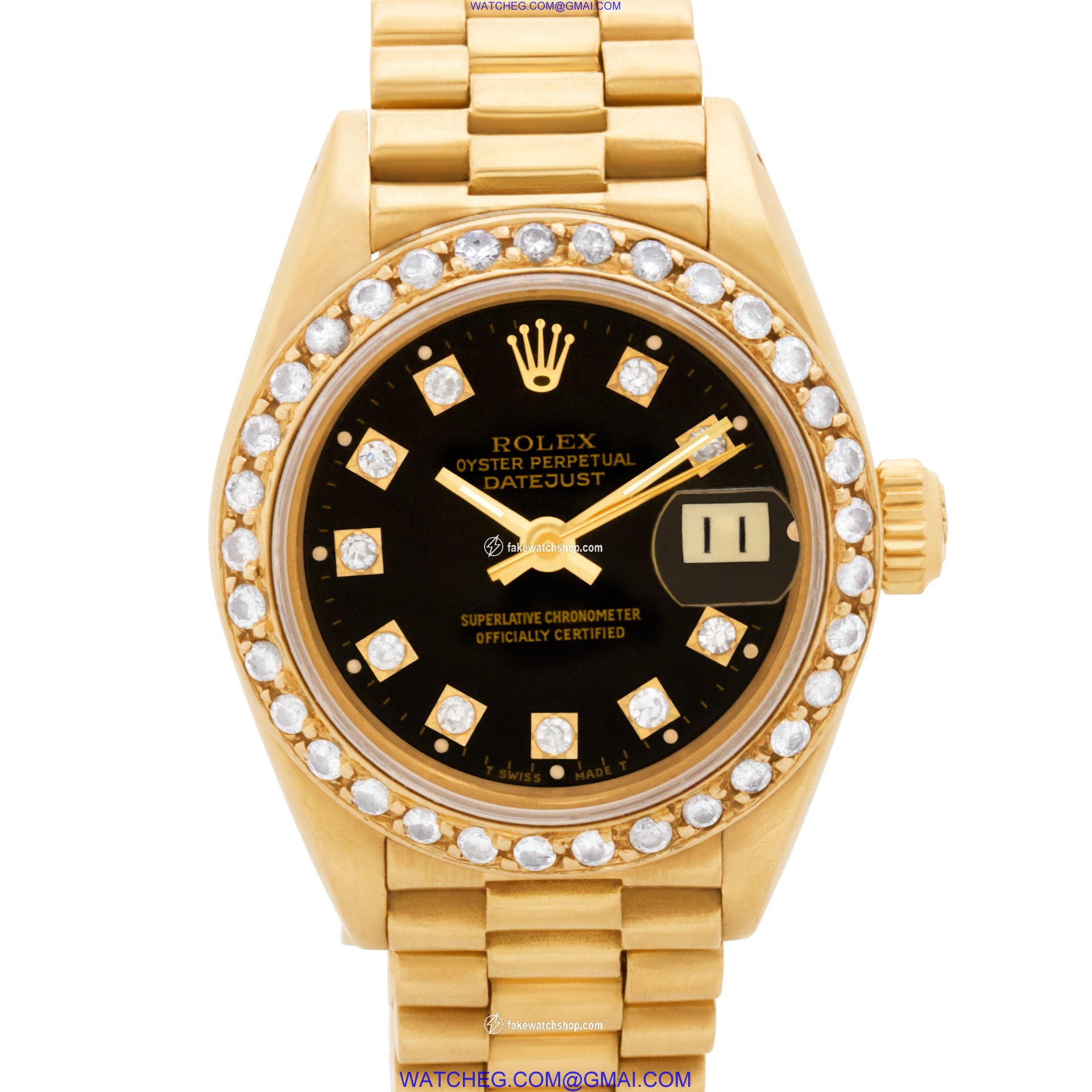 Rolex 69178 Datejust Automatic Female 18k yellow gold