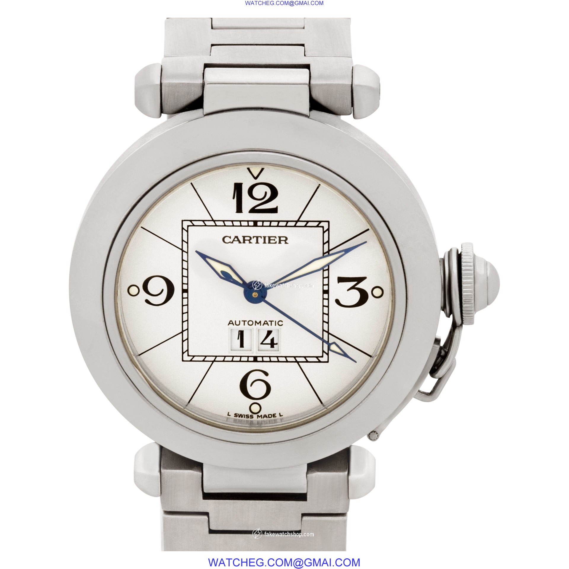 Cartier 2475 Pasha Automatic Unisex Stainless Steel