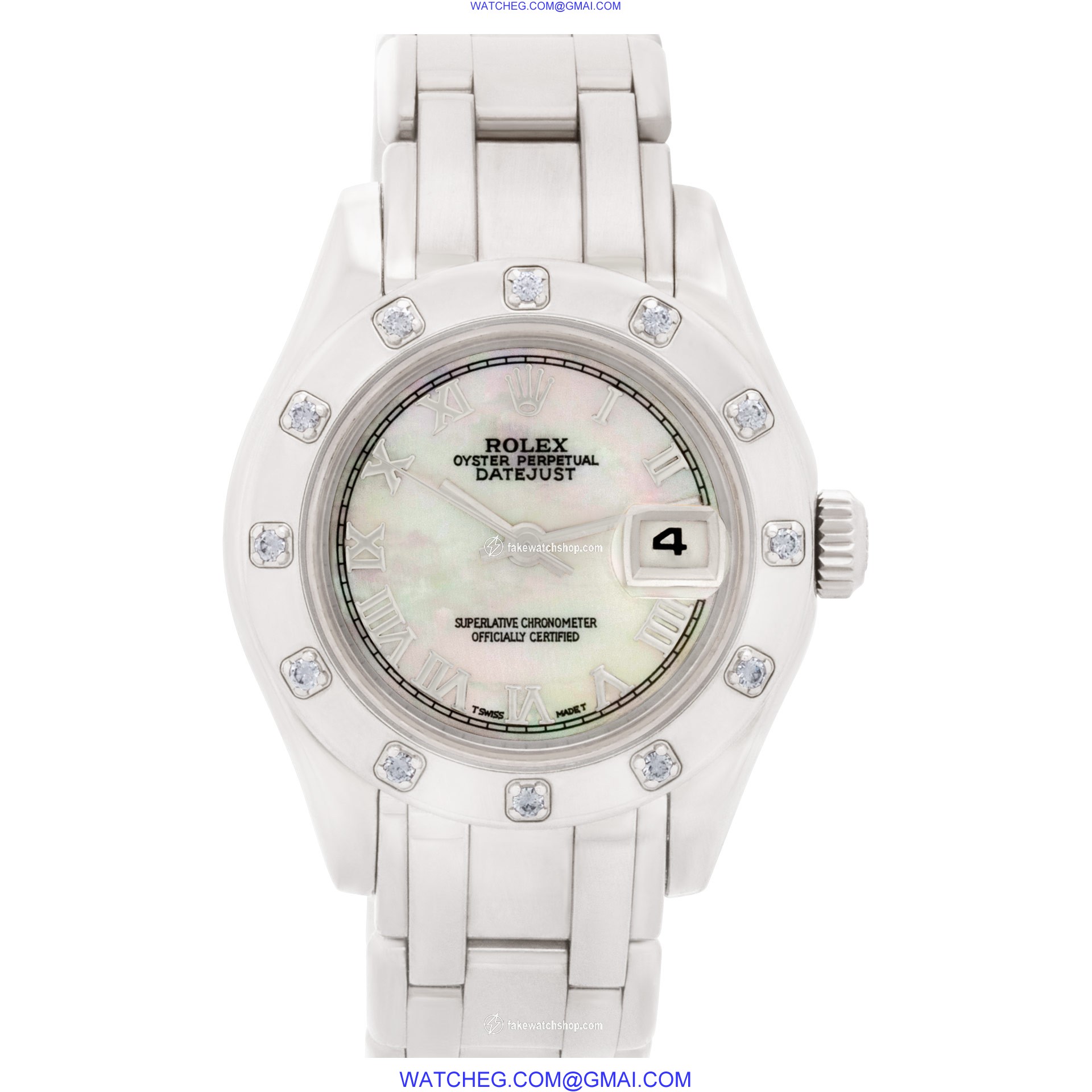 Rolex 80319 Pearlmaster Automatic Female 18k White Gold