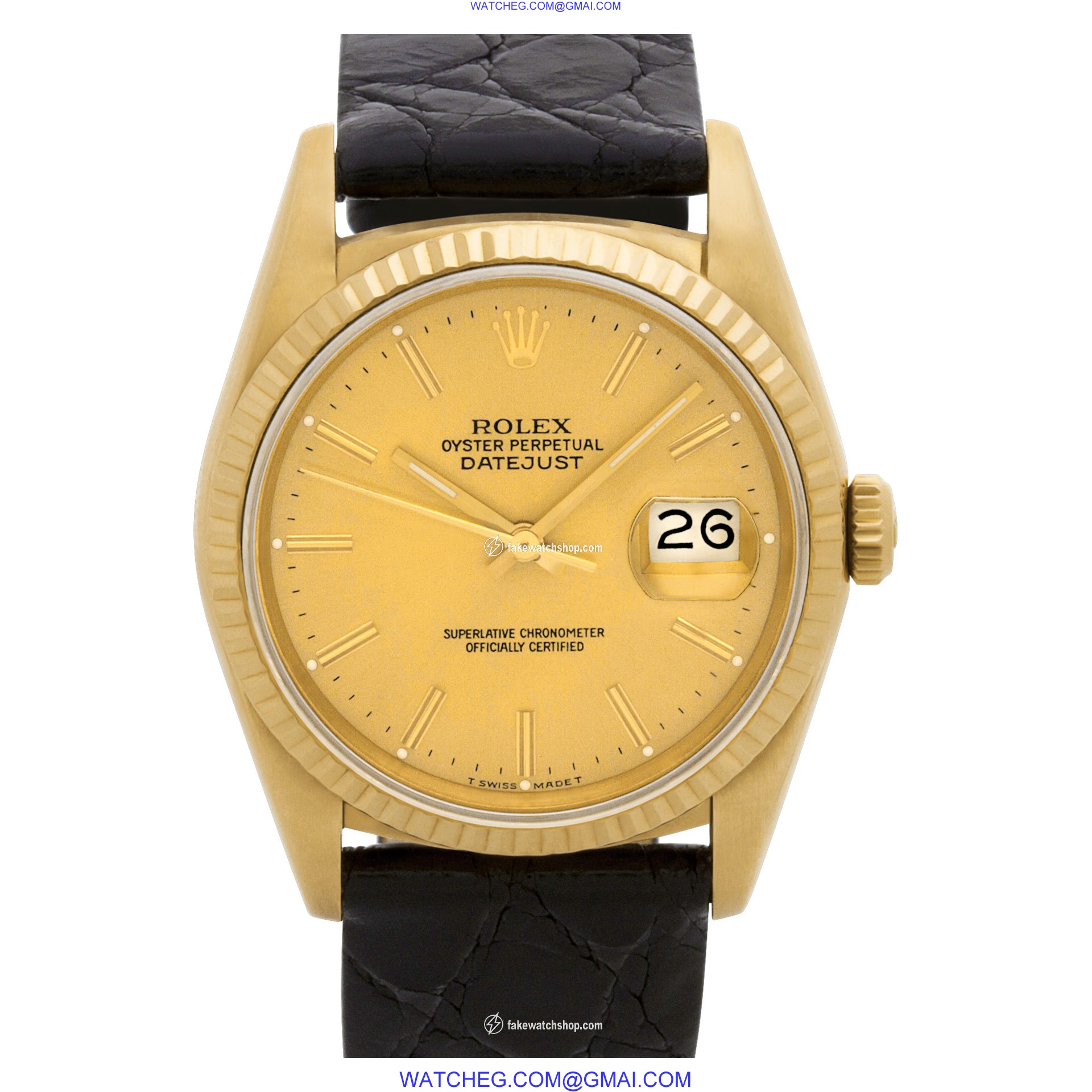 Rolex 16238 Datejust Automatic Male 18k yellow gold