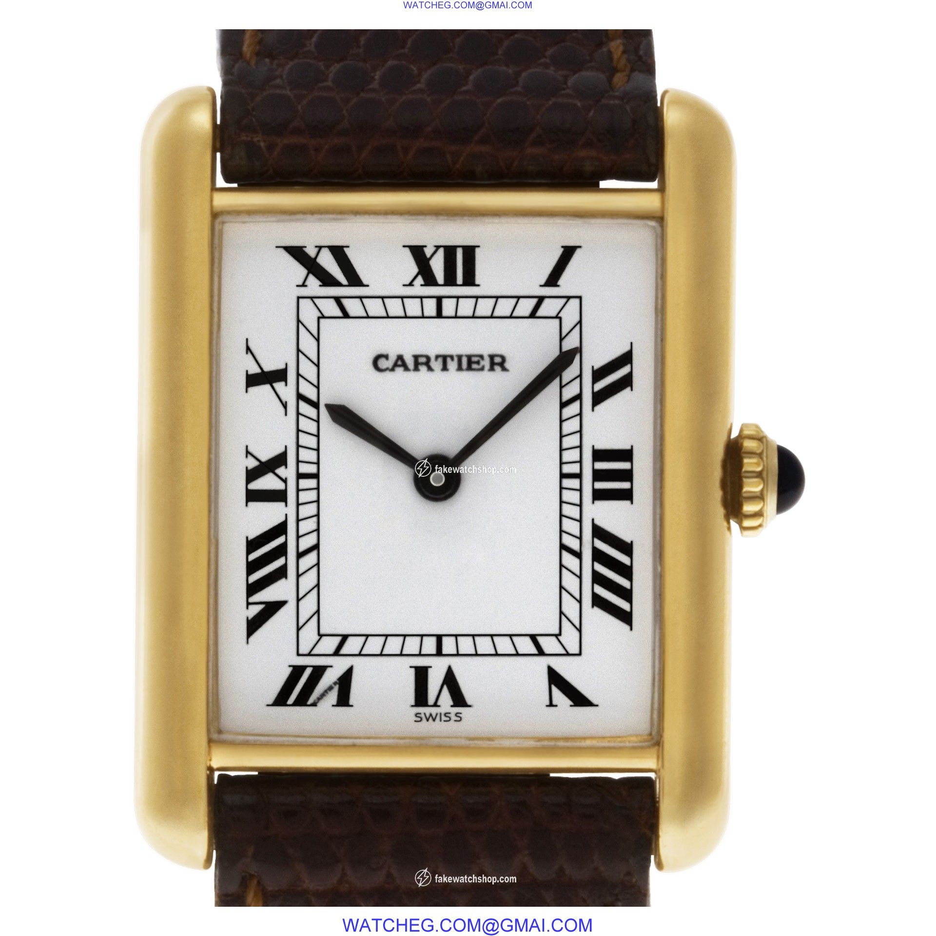Cartier 123419 Tank Manual Female Vermeil