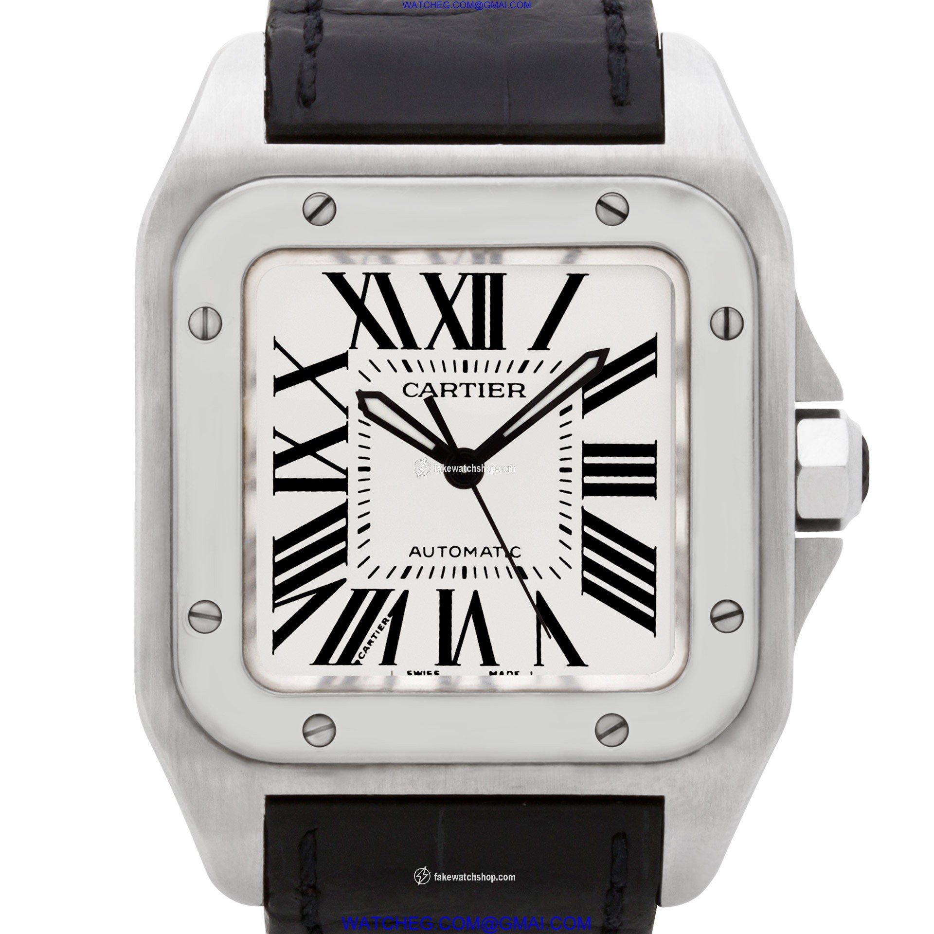 Cartier W20126X8 Santos 100 Automatic Unisex Stainless Steel