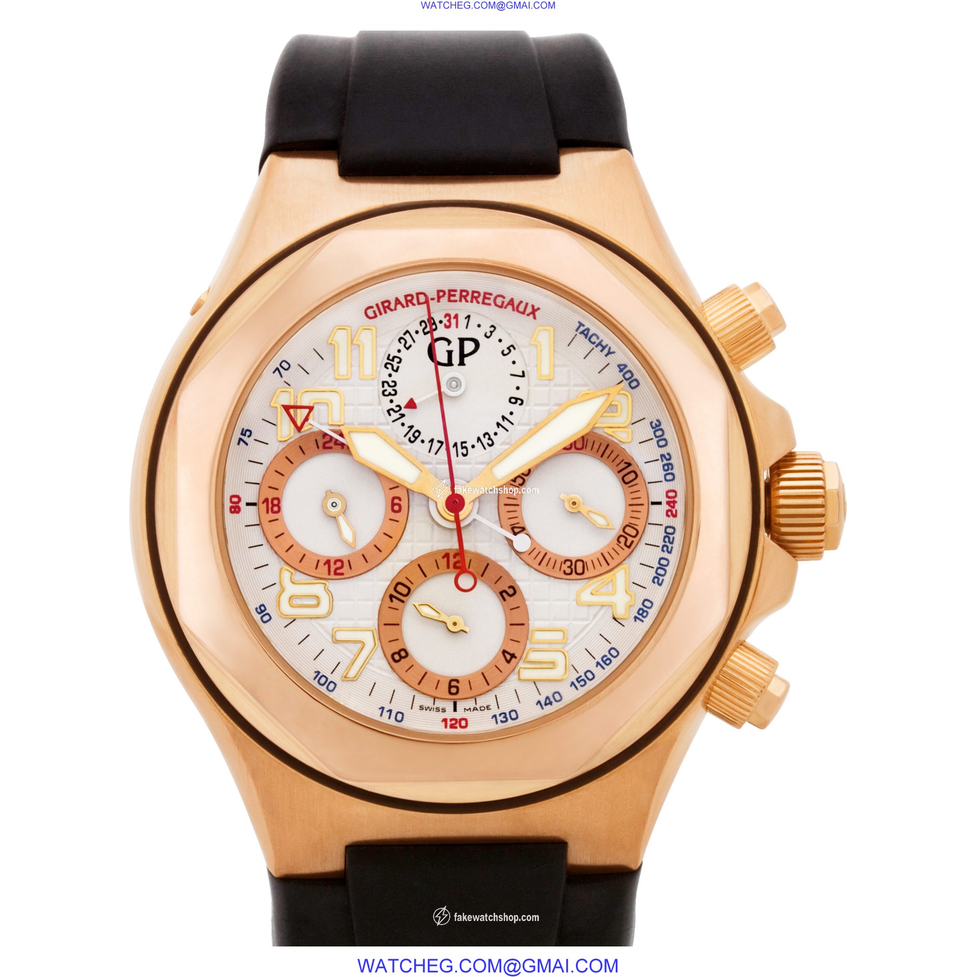 Girard Perregaux 80180 Laureato Automatic Male 18k rose gold