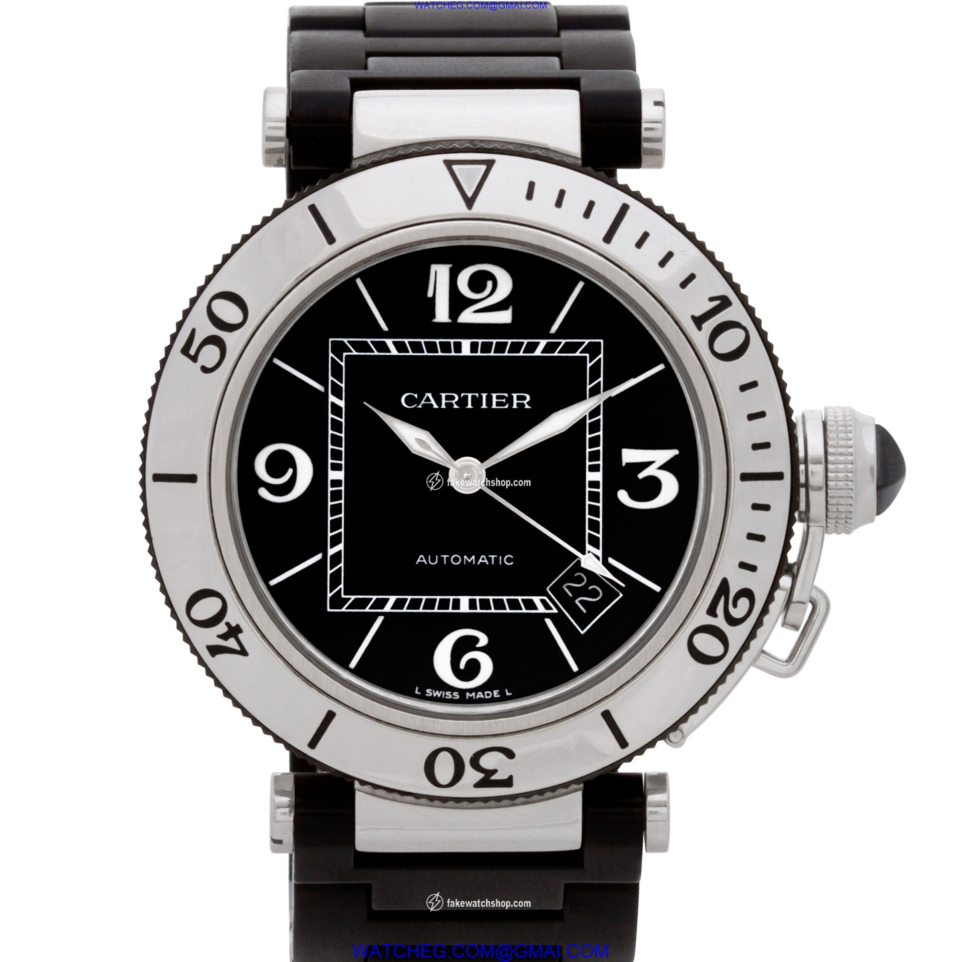 Cartier w31077u2 Pasha Seatimer Automatic Male Stainless Steel