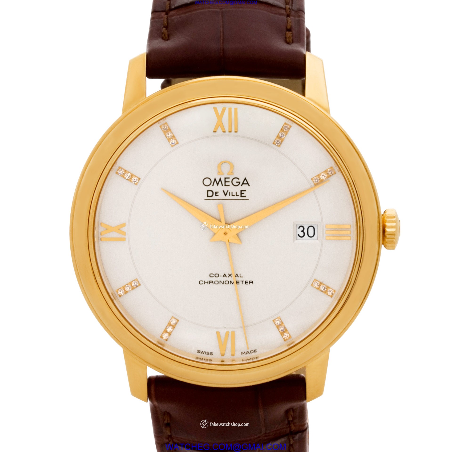 Omega 424.53.40.20.52.001 DeVille Co-Axial Automatic Male 18k yellow gold