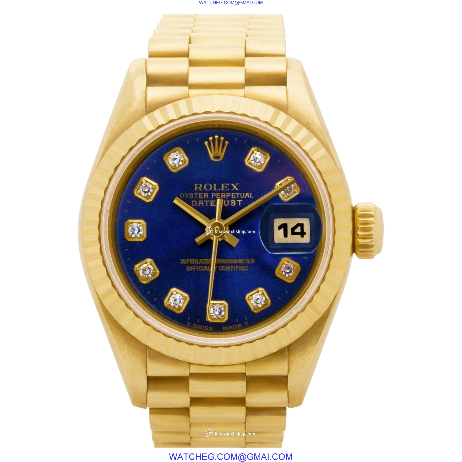 Rolex 69178 Datejust Automatic Female 18k yellow gold