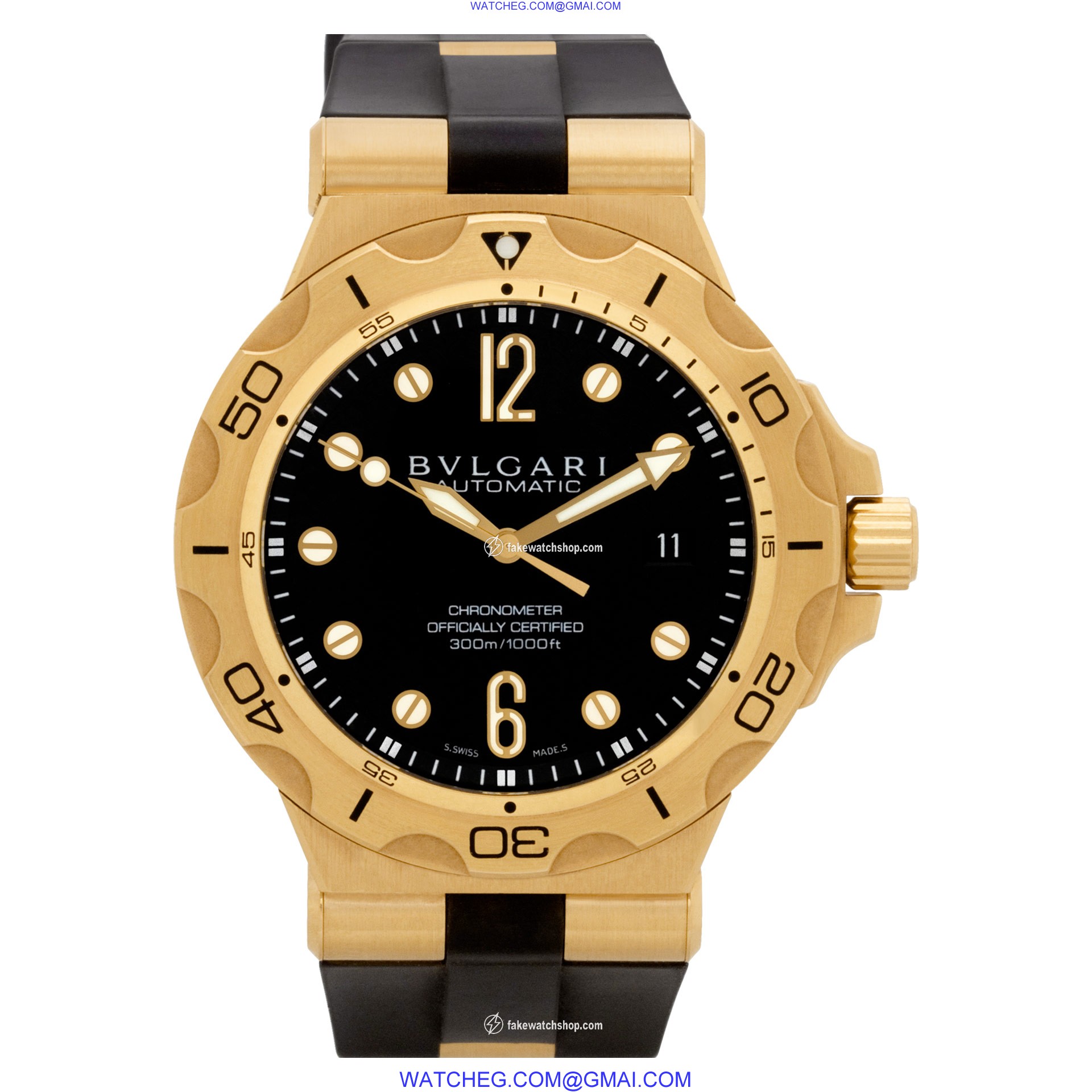 Bvlgari dp42gsd Diagono Professional Automatic Male 18k yellow gold