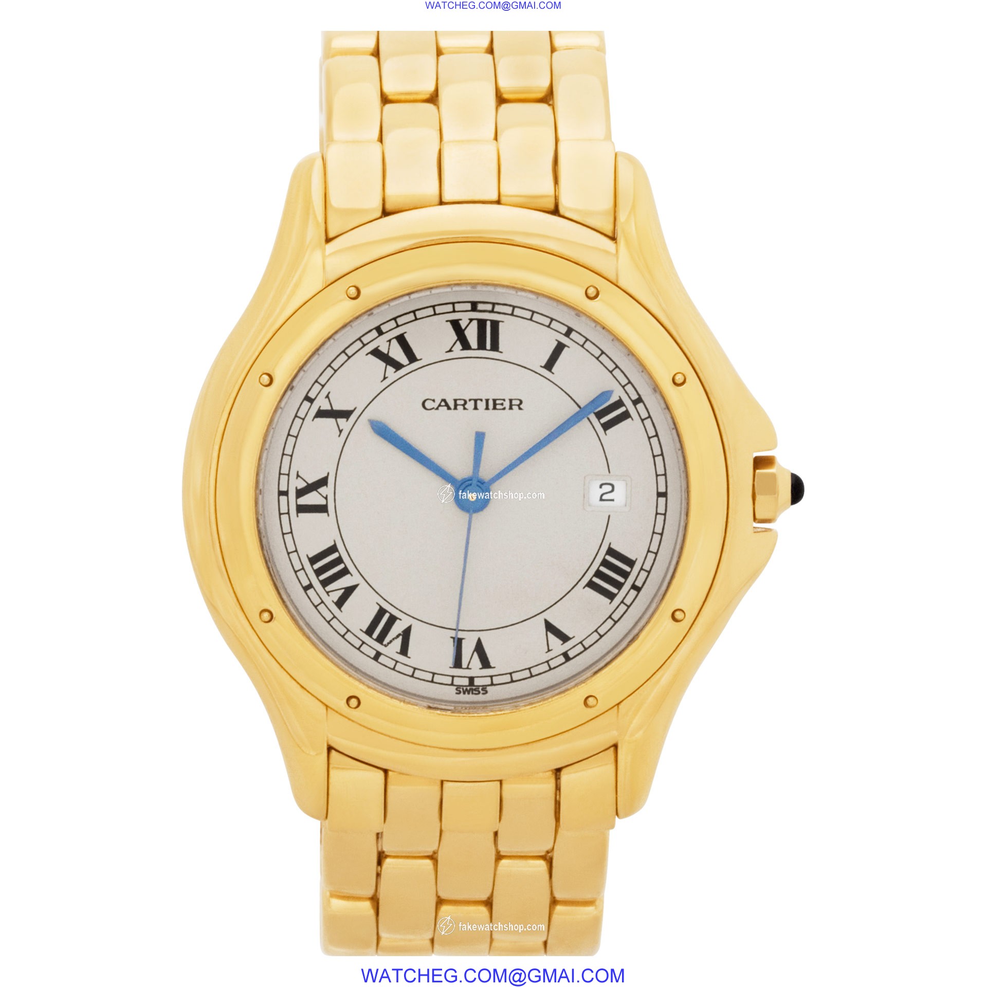 Cartier 887920 Cougar Quartz Unisex 18k yellow gold