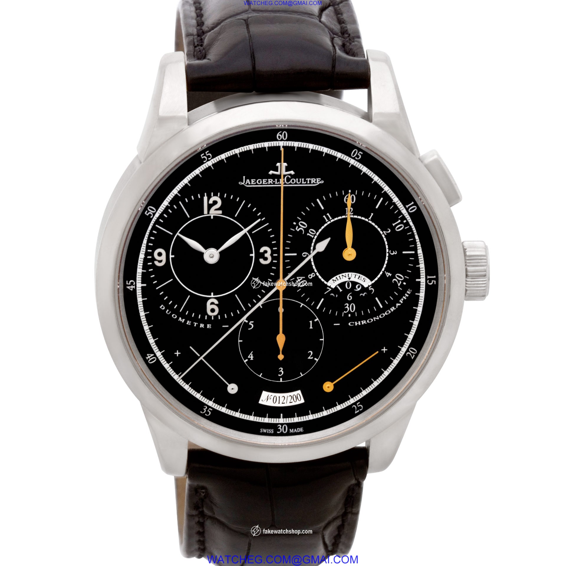 Jaeger LeCoultre 600.3.28.s Duo Manual Male 18k White Gold