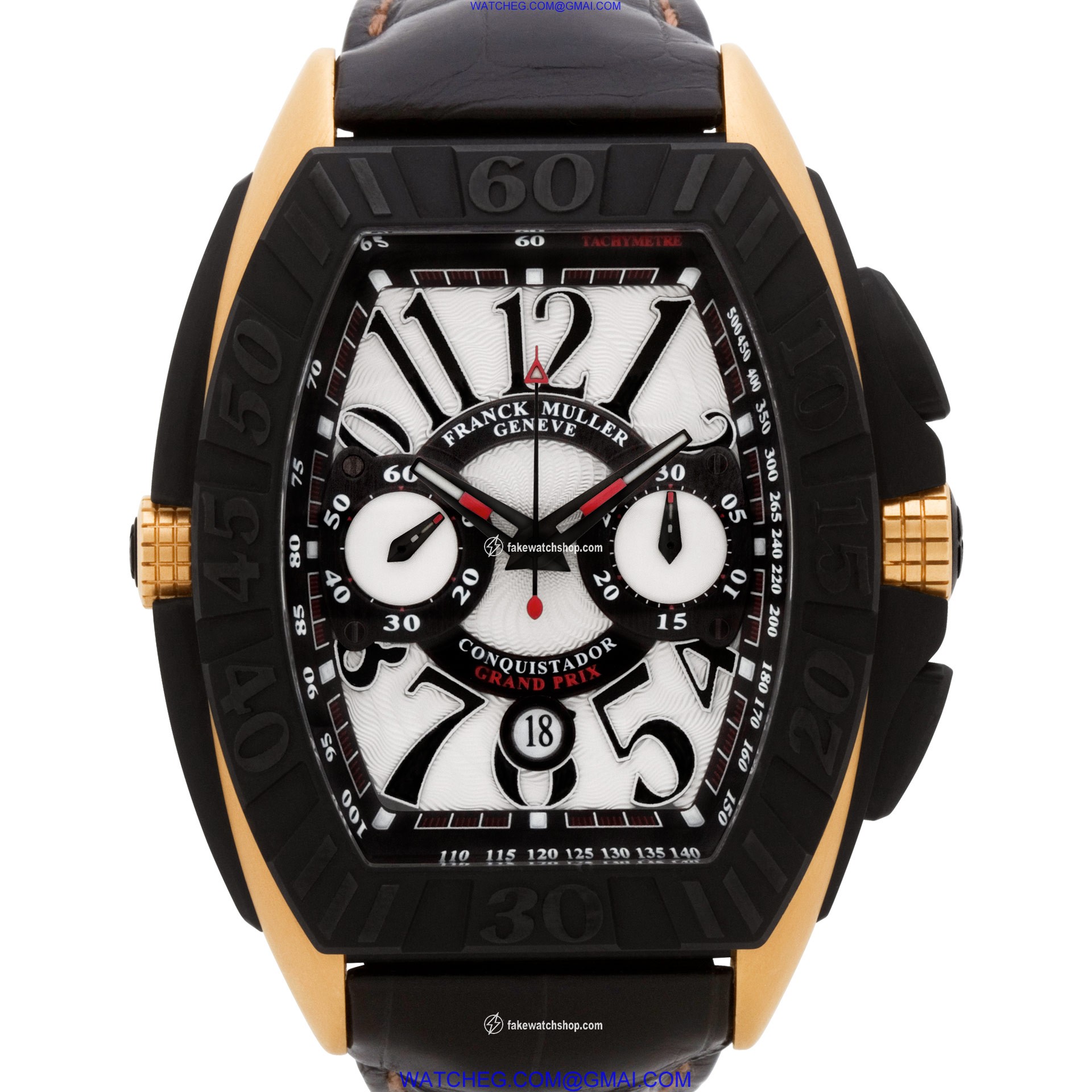 Franck Muller 9900 CC GP Conquistador Automatic Male 18k pink gold & titanium