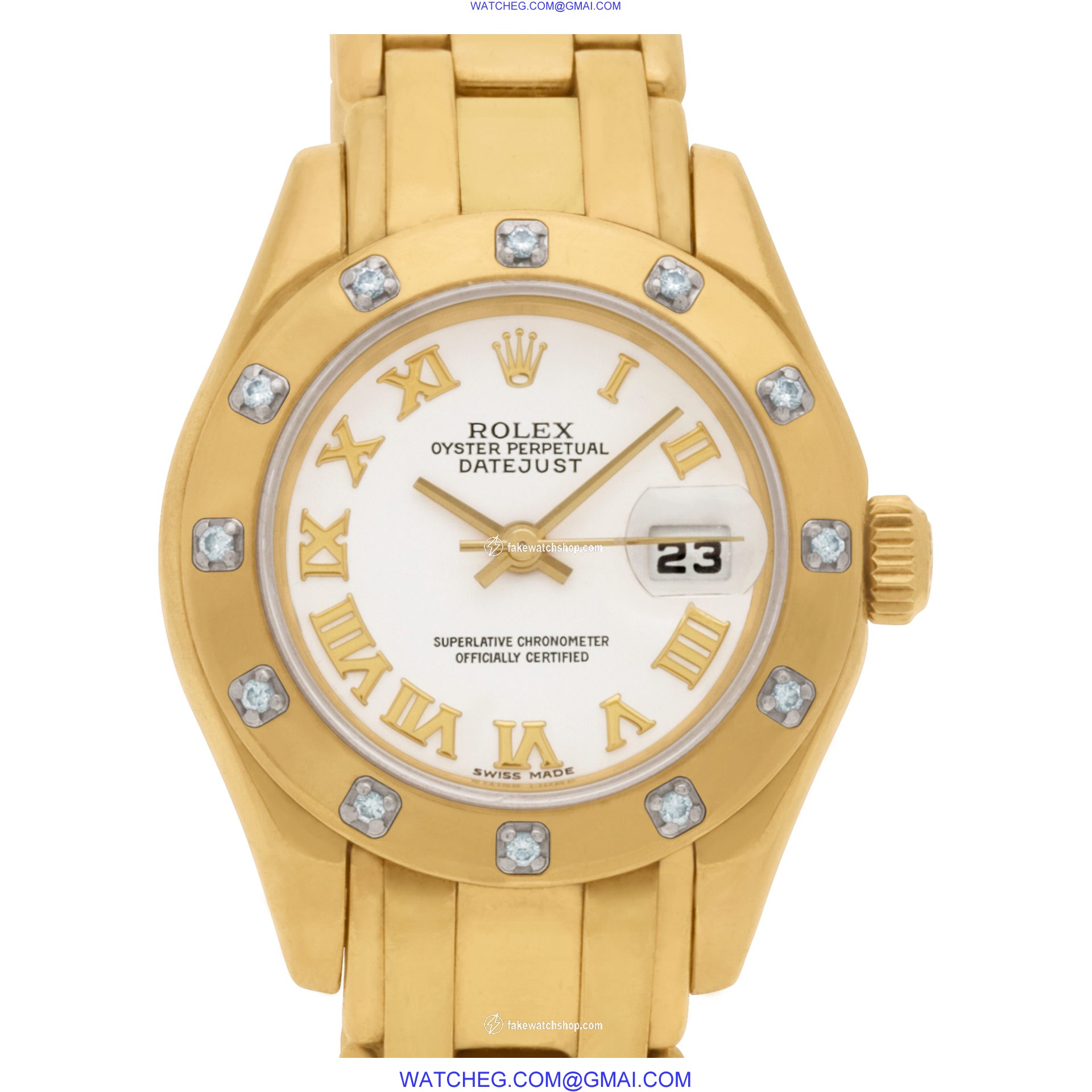 Rolex 80318 Pearlmaster Automatic Female 18k yellow gold