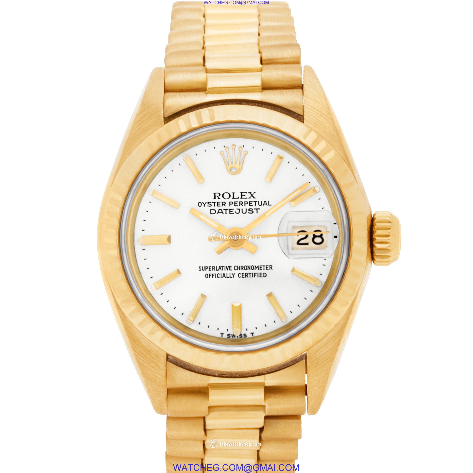 Rolex 69178 Datejust Automatic Female 18k yellow gold