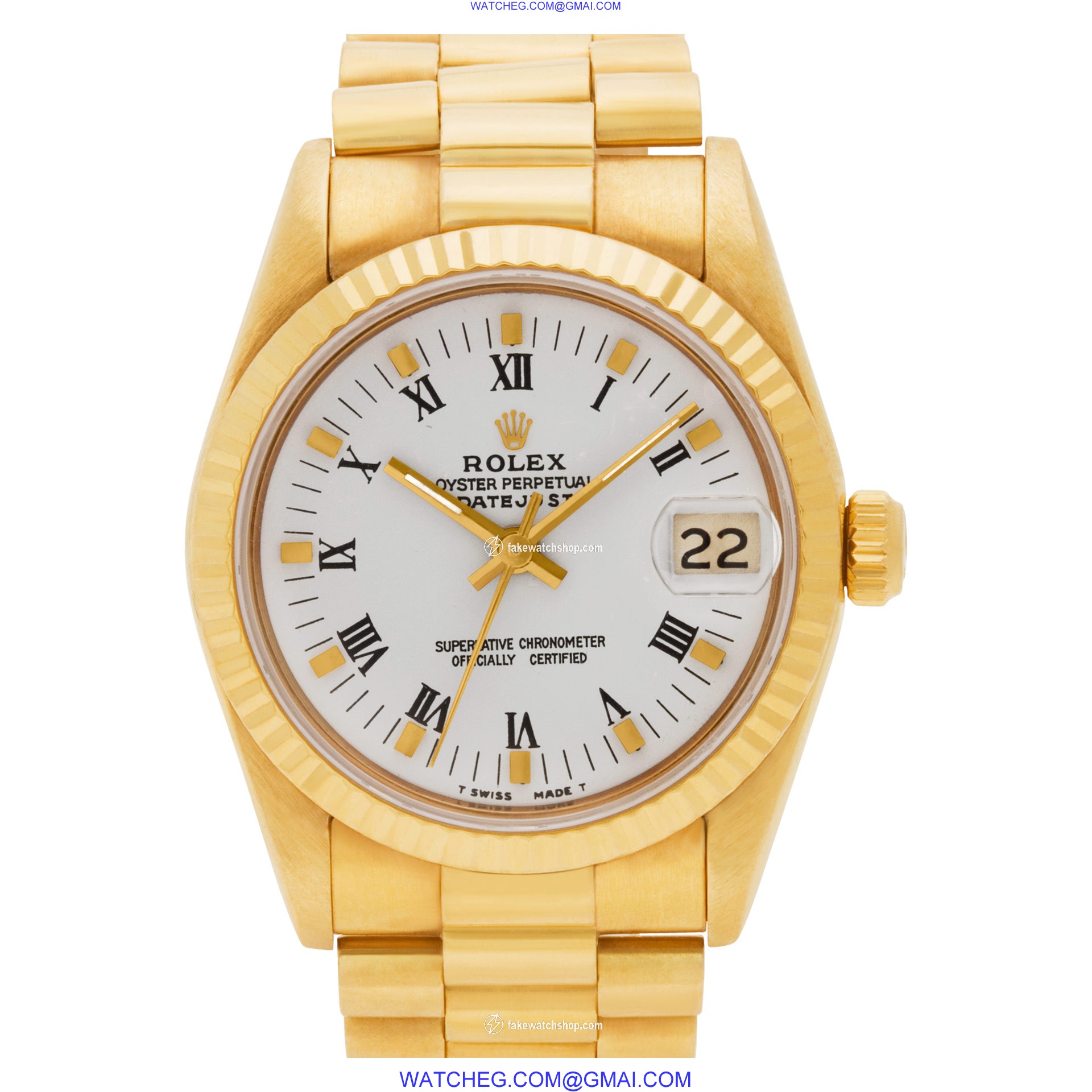 Rolex 68278 Datejust Automatic Female 18k yellow gold