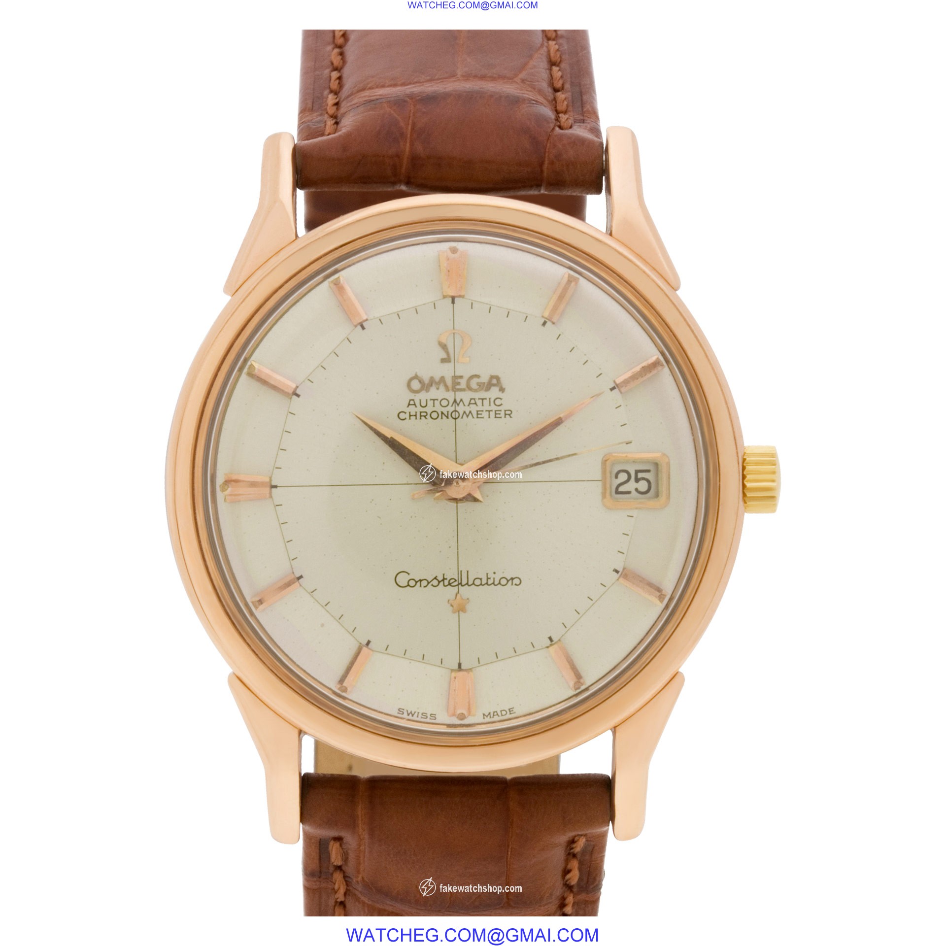 Omega 14902 61SC Constellation Automatic Male Gold Fill & Stainless Steel