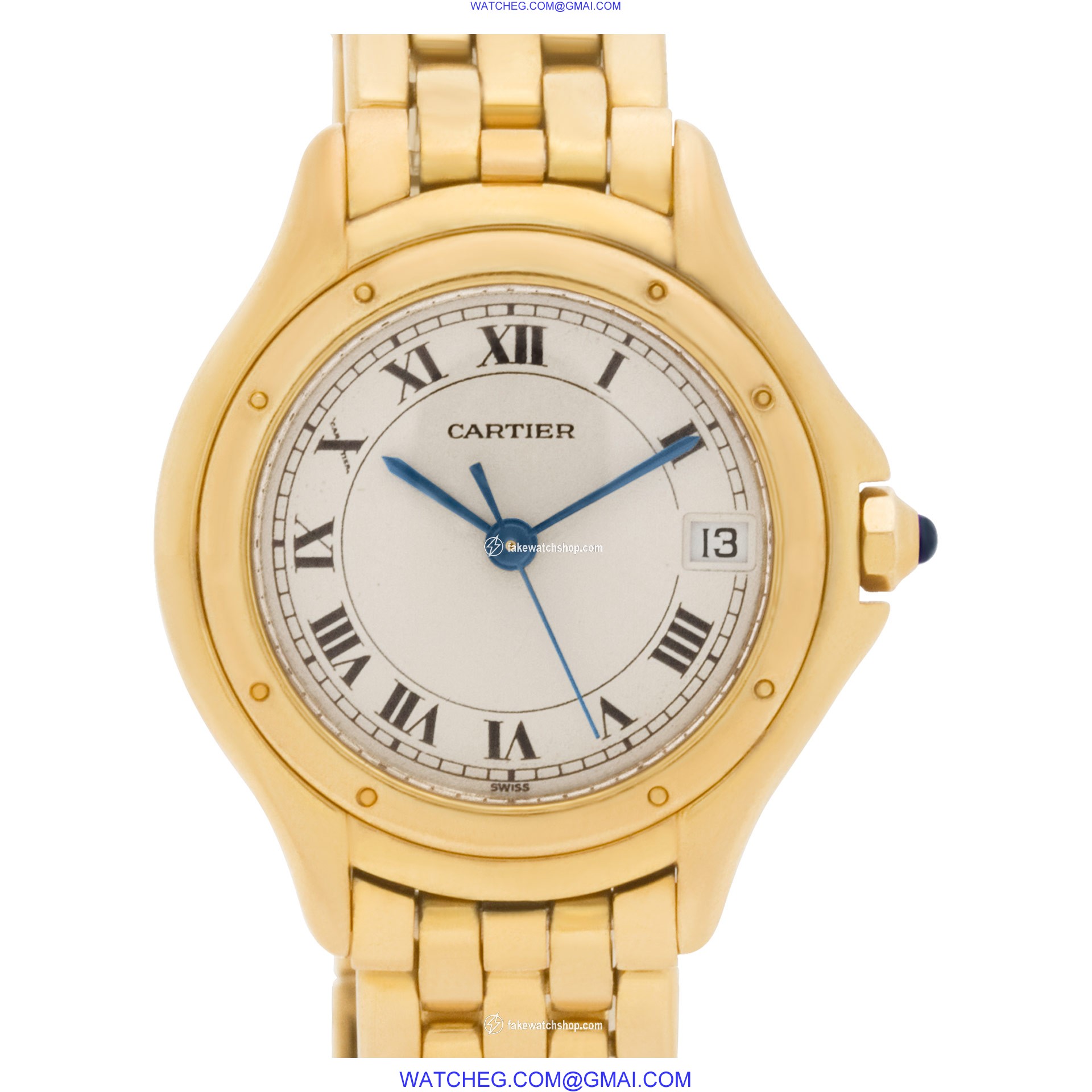 Cartier 117000R Cougar Quartz Female 18k yellow gold