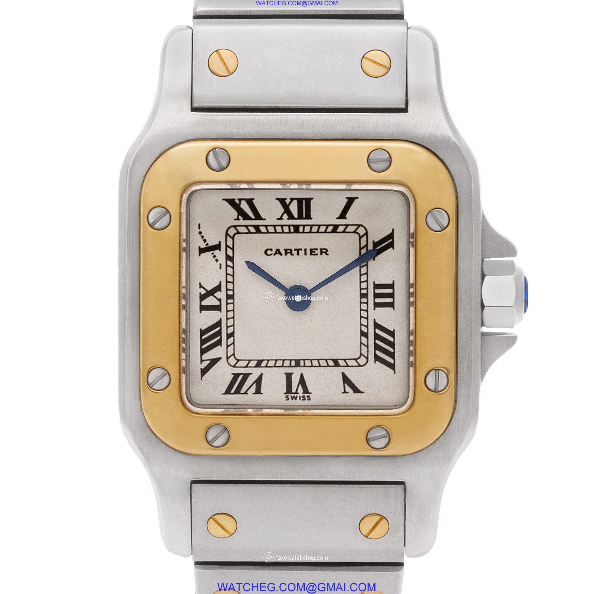 Cartier 13339 Santos Quartz Female 18k gold & Stainless Steel