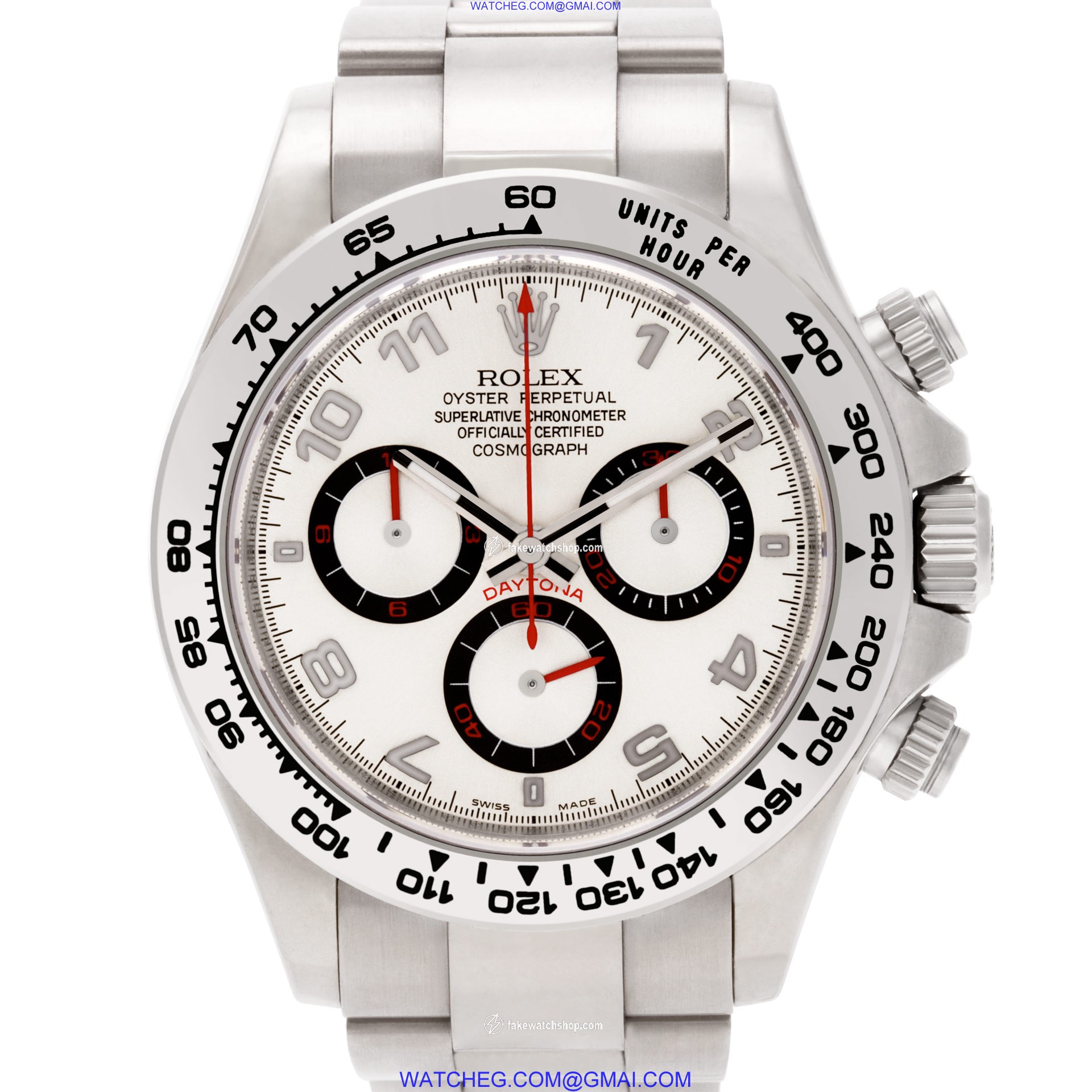 Rolex 116509 Daytona Automatic Unisex 18k White Gold