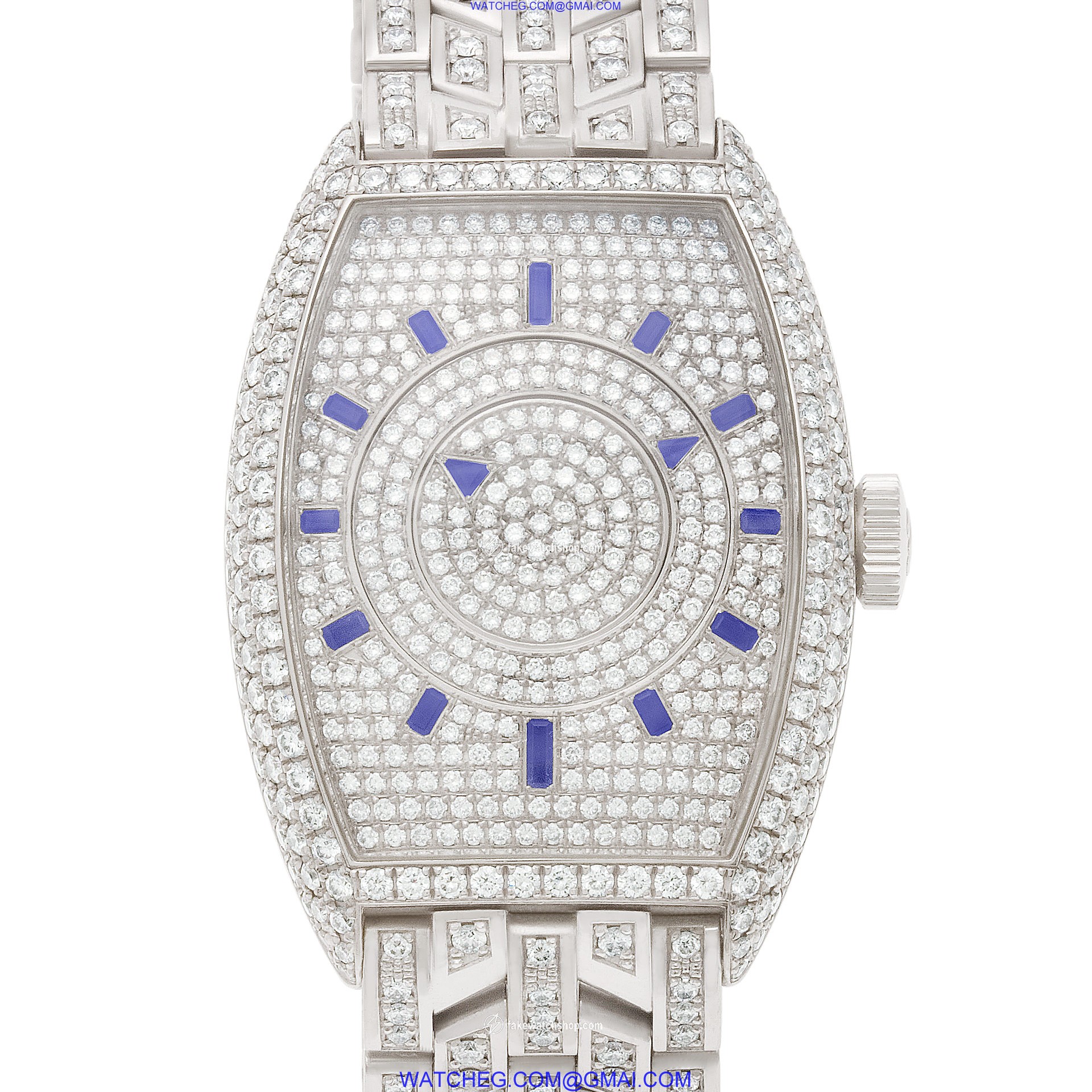 Franck Muller 5850 DBMYSDFHWGW Master of Complication Automatic Male 18k White Gold
