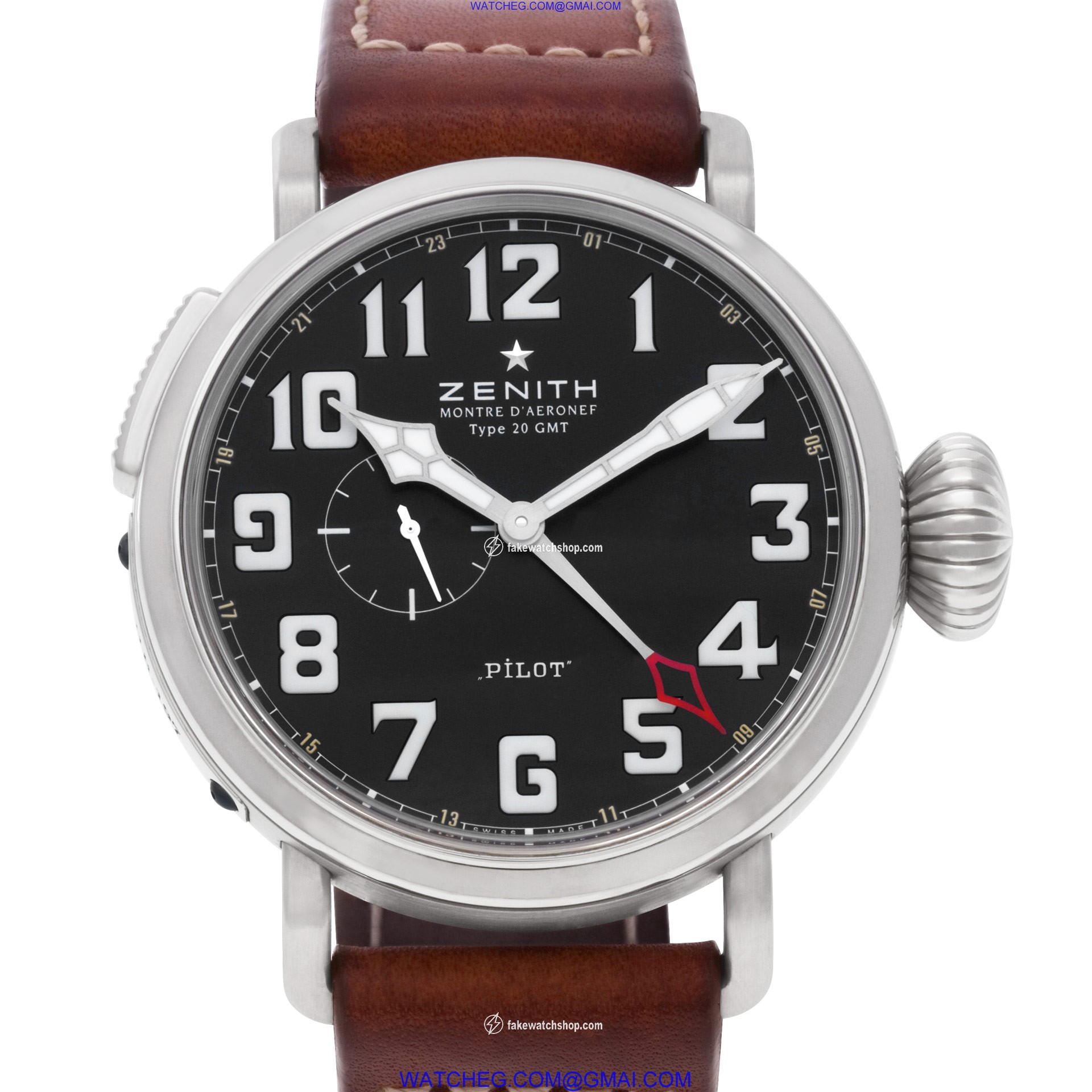 Zenith 03.2430.693 Pilot Montre D Aeronef Automatic Male Stainless Steel