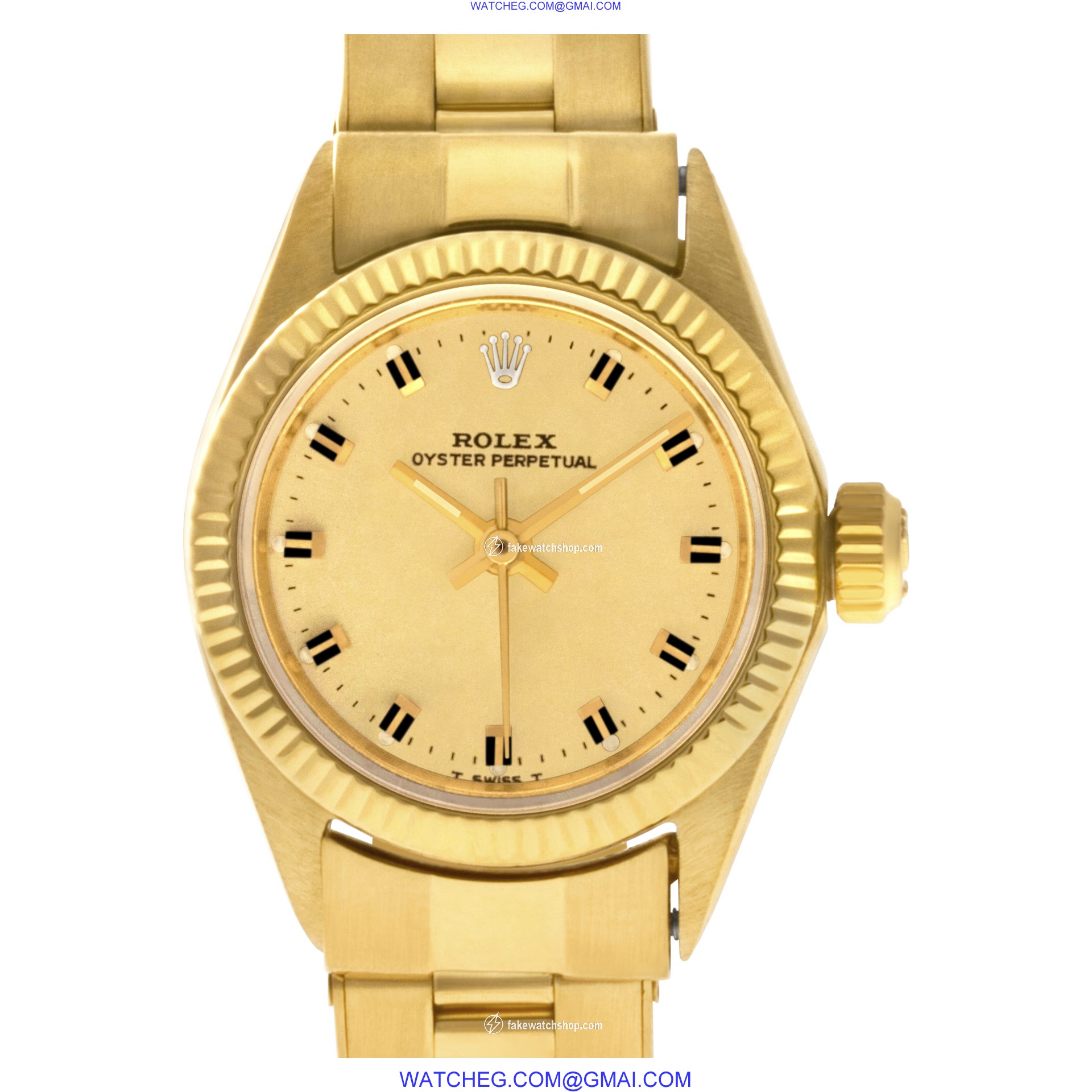 Rolex 6619 Oyster Perpetual Automatic Female 18k yellow gold