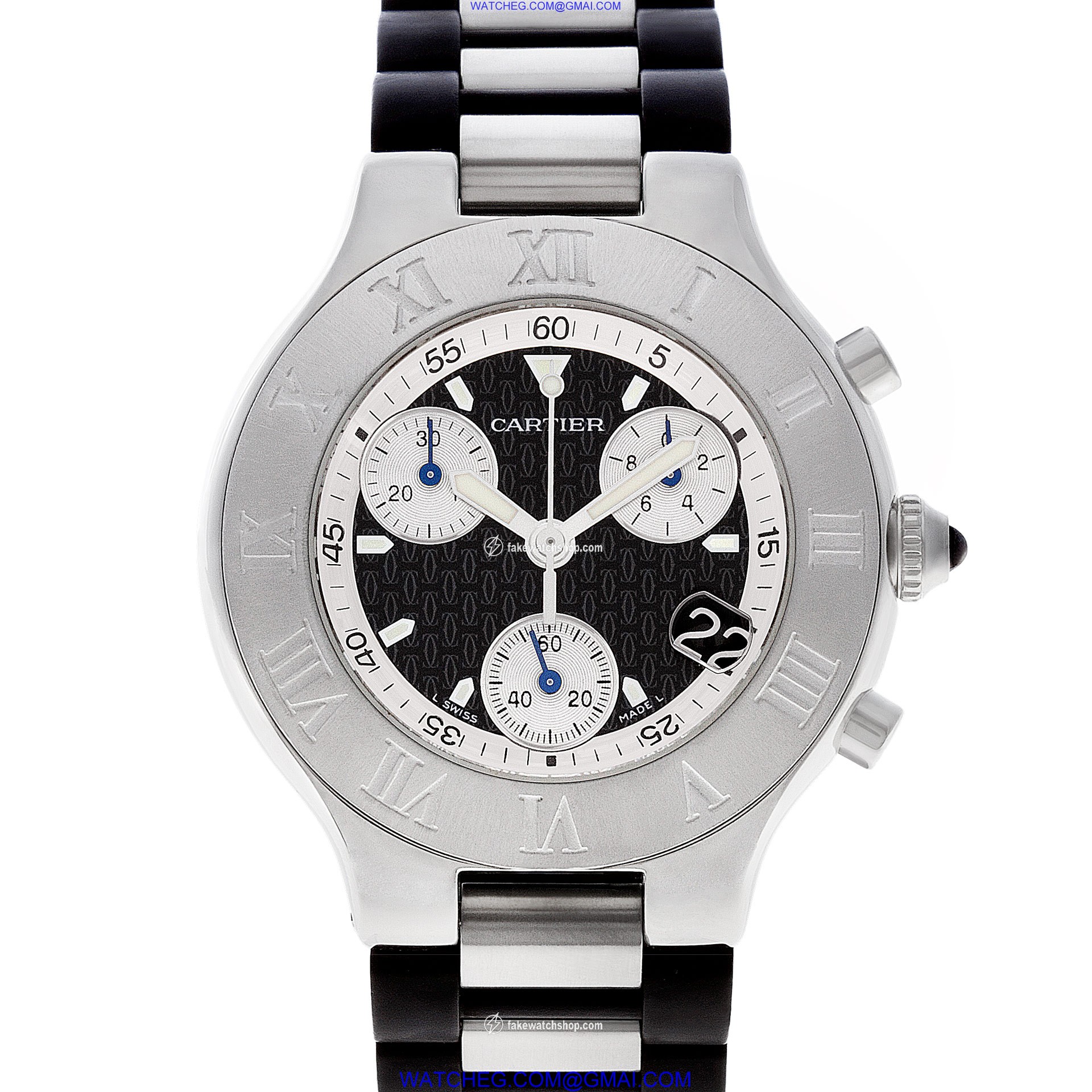 Cartier w10125u2 Chronoscaph 21 Quartz Unisex Stainless Steel