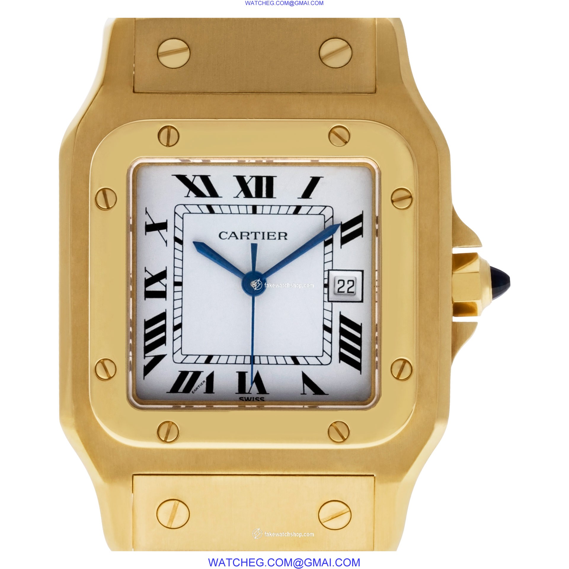 Cartier 887901 Santos Automatic Unisex 18k yellow gold