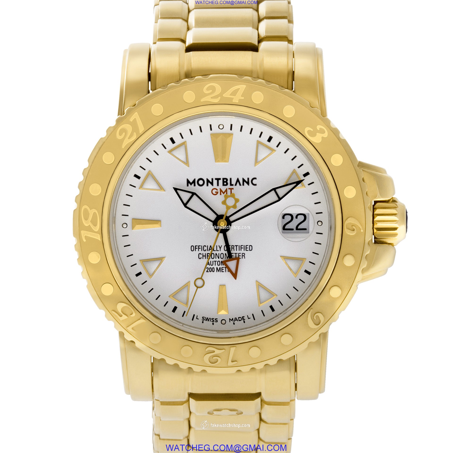 MontBlanc 7066-PL sport Automatic Male 18k yellow gold
