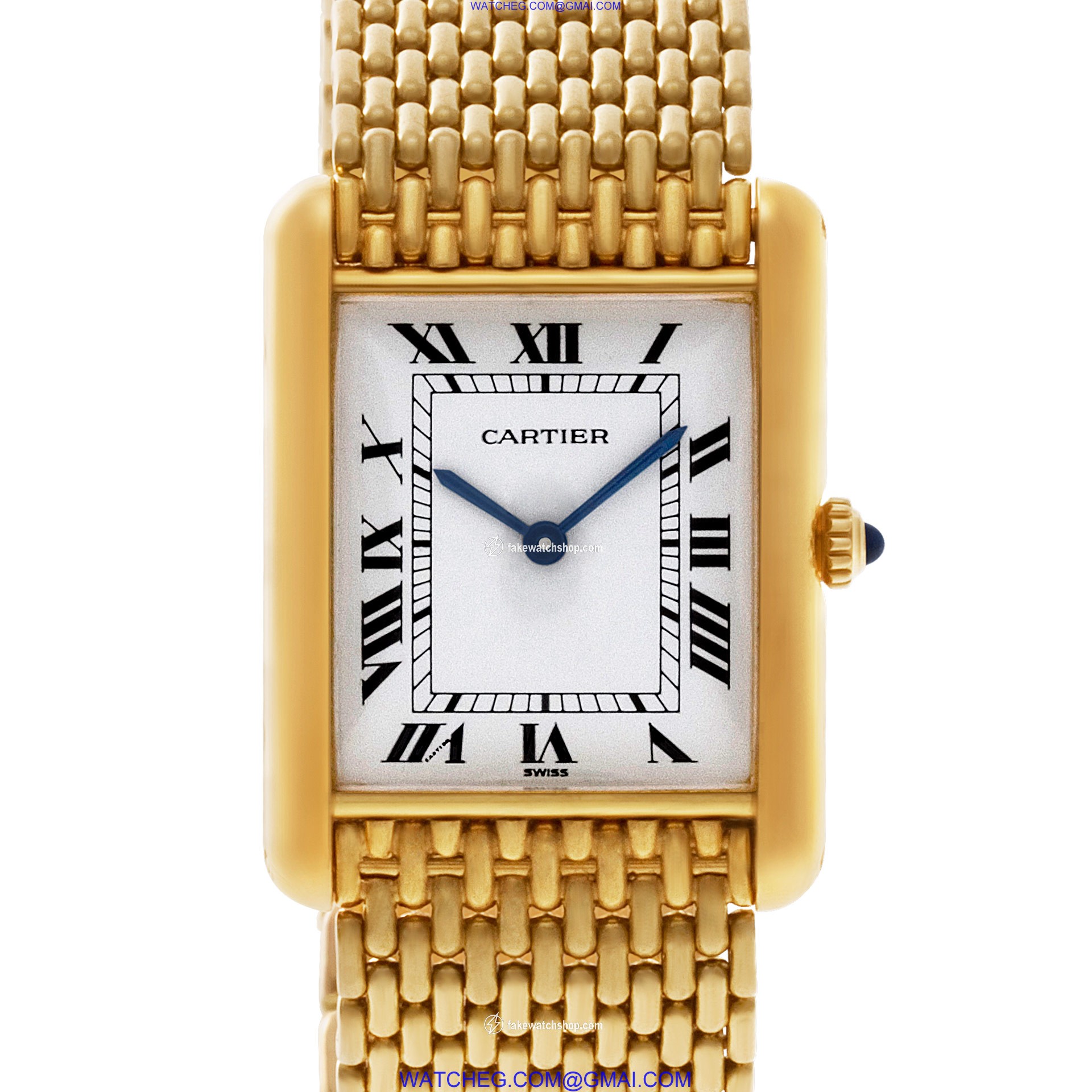 Cartier Cartier 2078 Tank Quartz Unisex 18k yellow gold