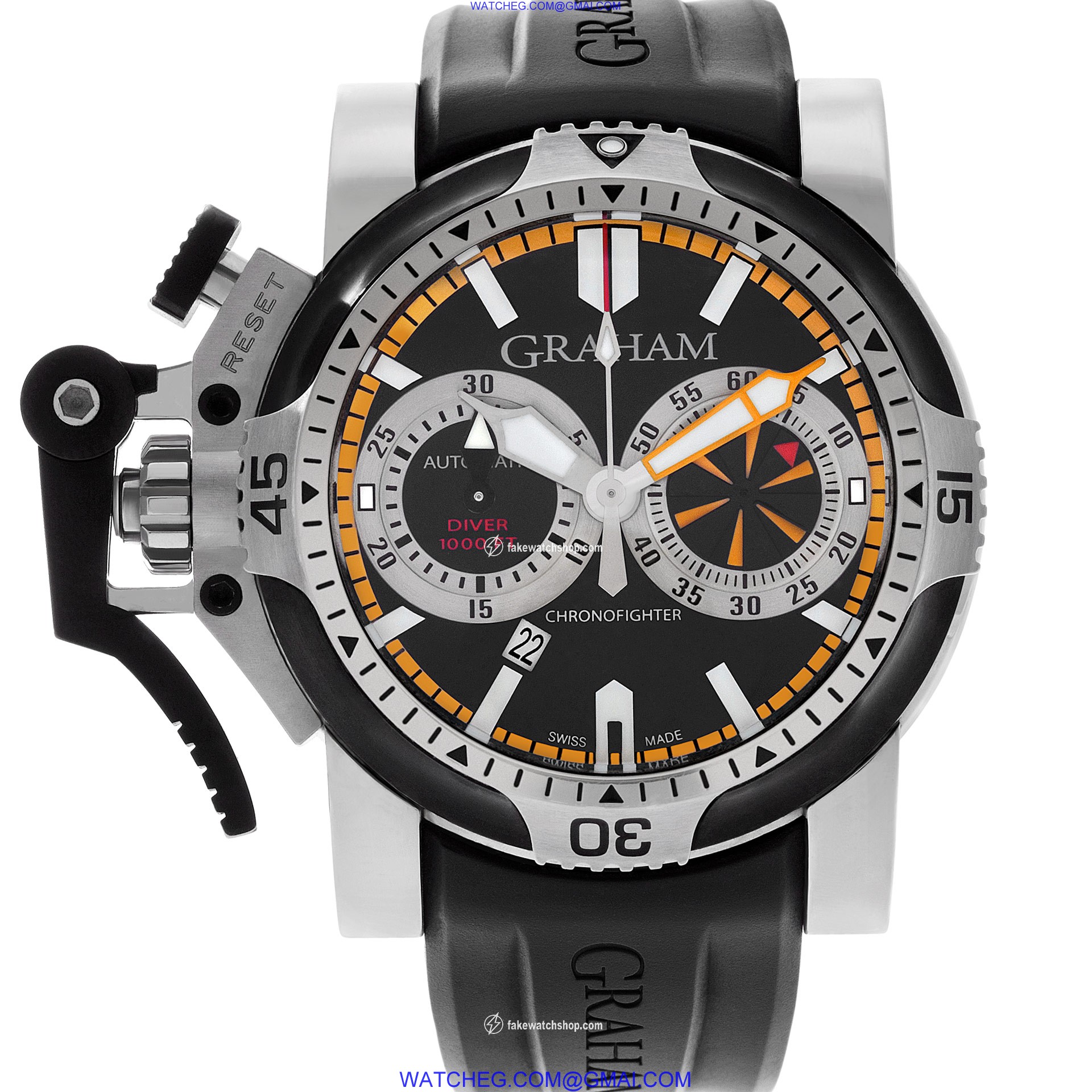 Graham 2OVES.B15A Chronofighter Automatic Male Stainless Steel