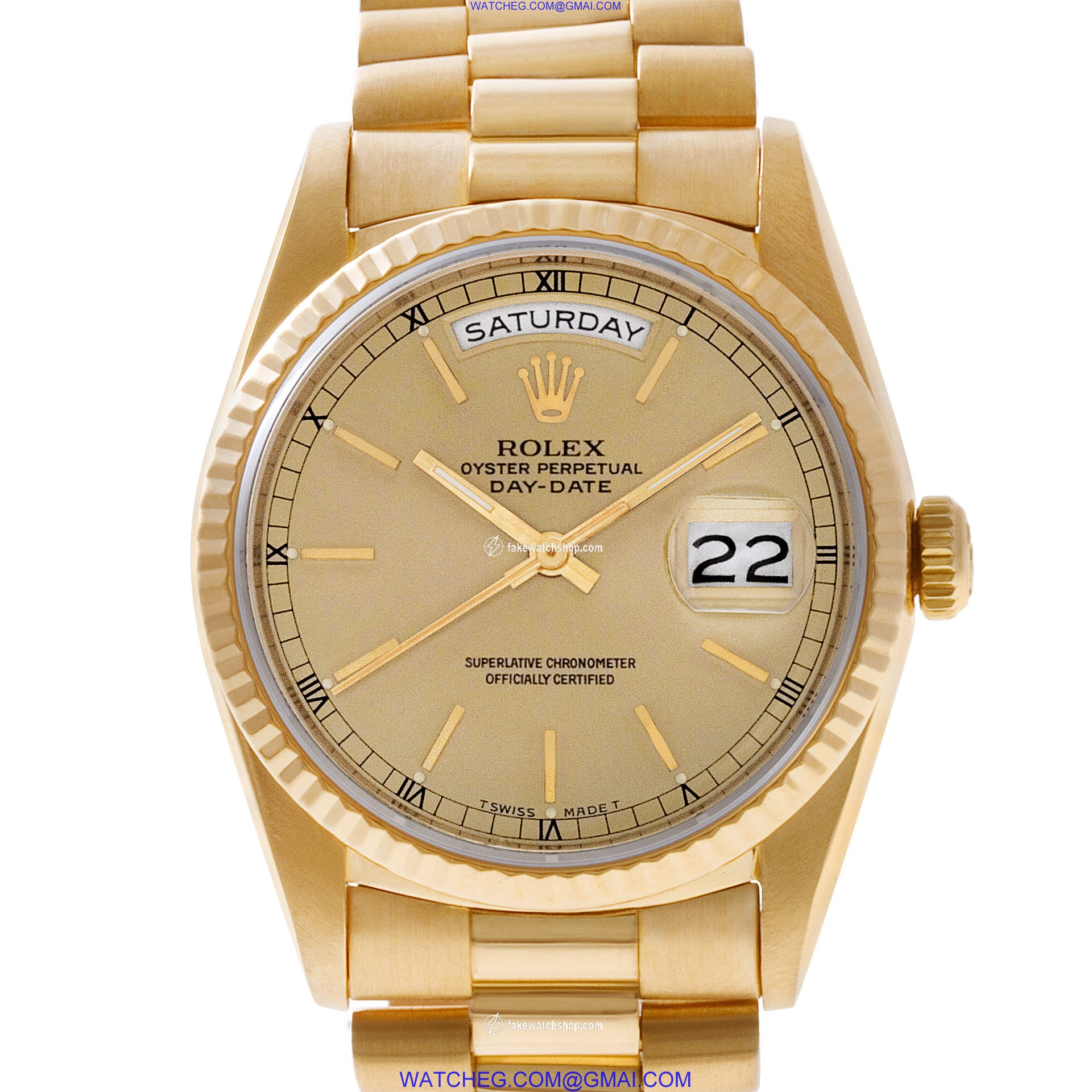 Rolex 18238 Day-Date Automatic Male 18k yellow gold
